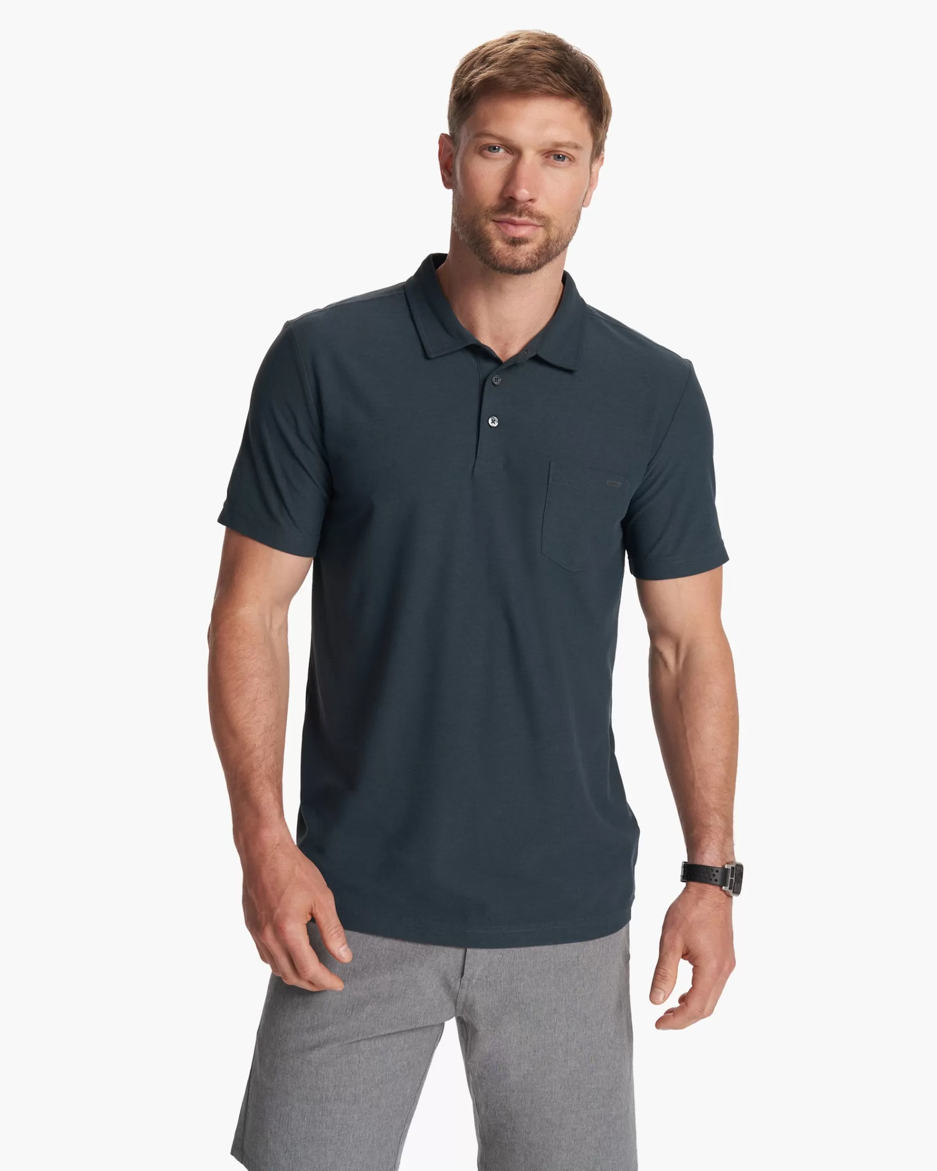 Vuori Ace Polo Indigo Clearance