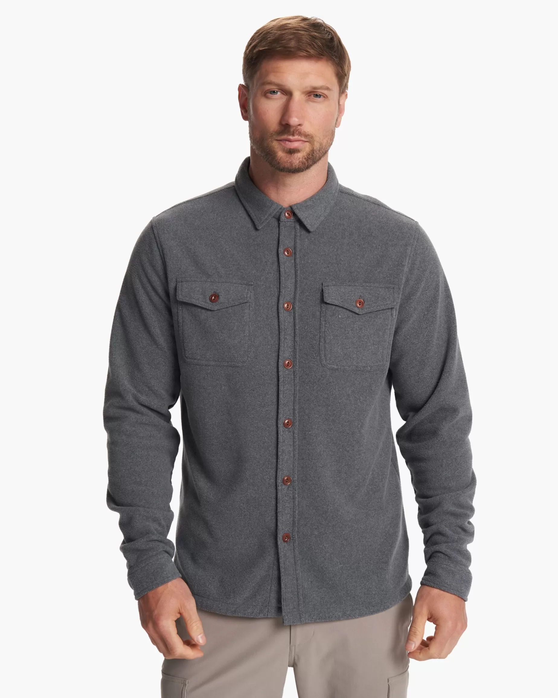 Vuori Aspen Shirt Jacket HeatherGrey Flash Sale