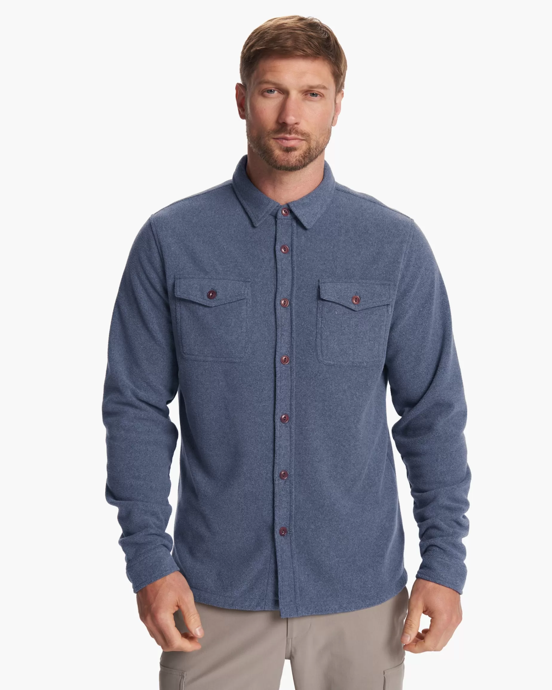 Vuori Aspen Shirt Jacket AzureHeather Cheap