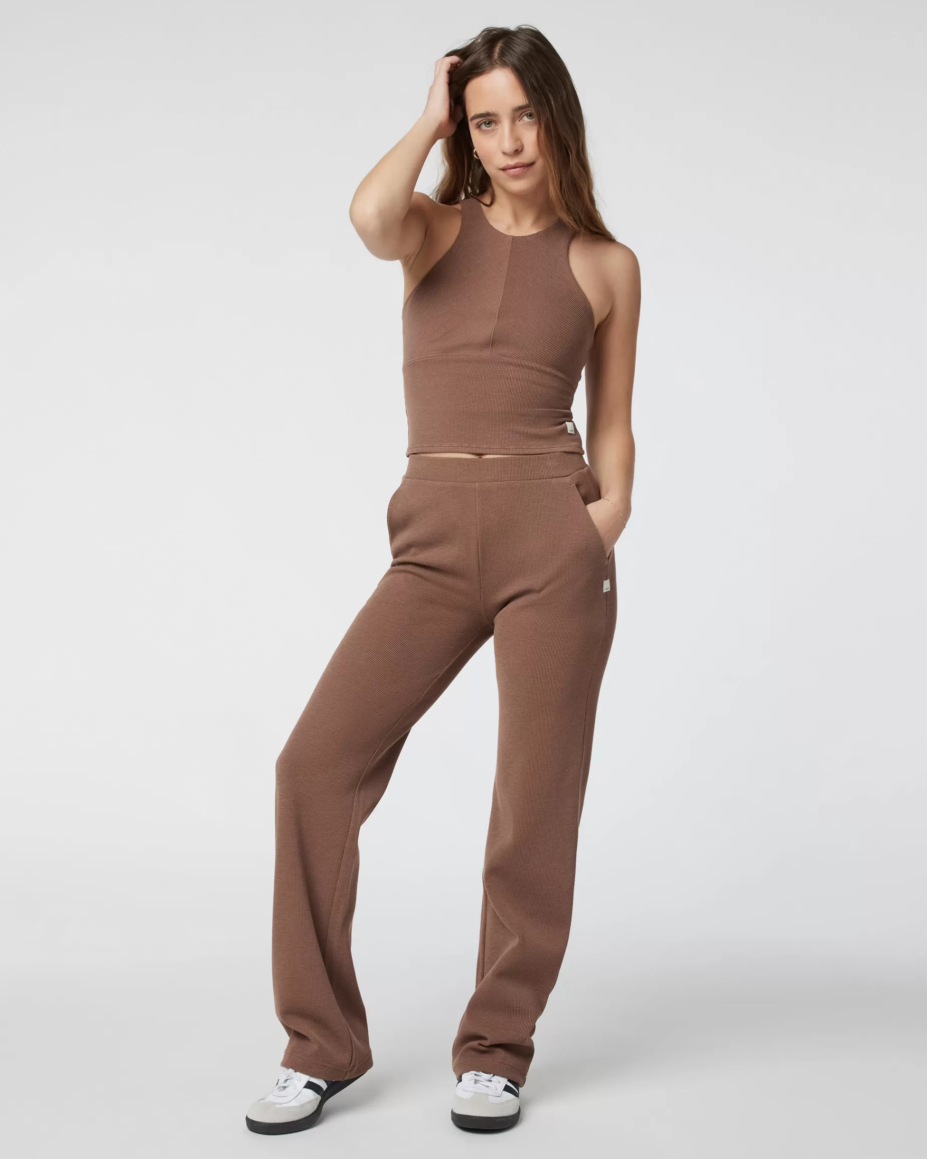 Vuori Aston Rib Pant Almond Best Sale