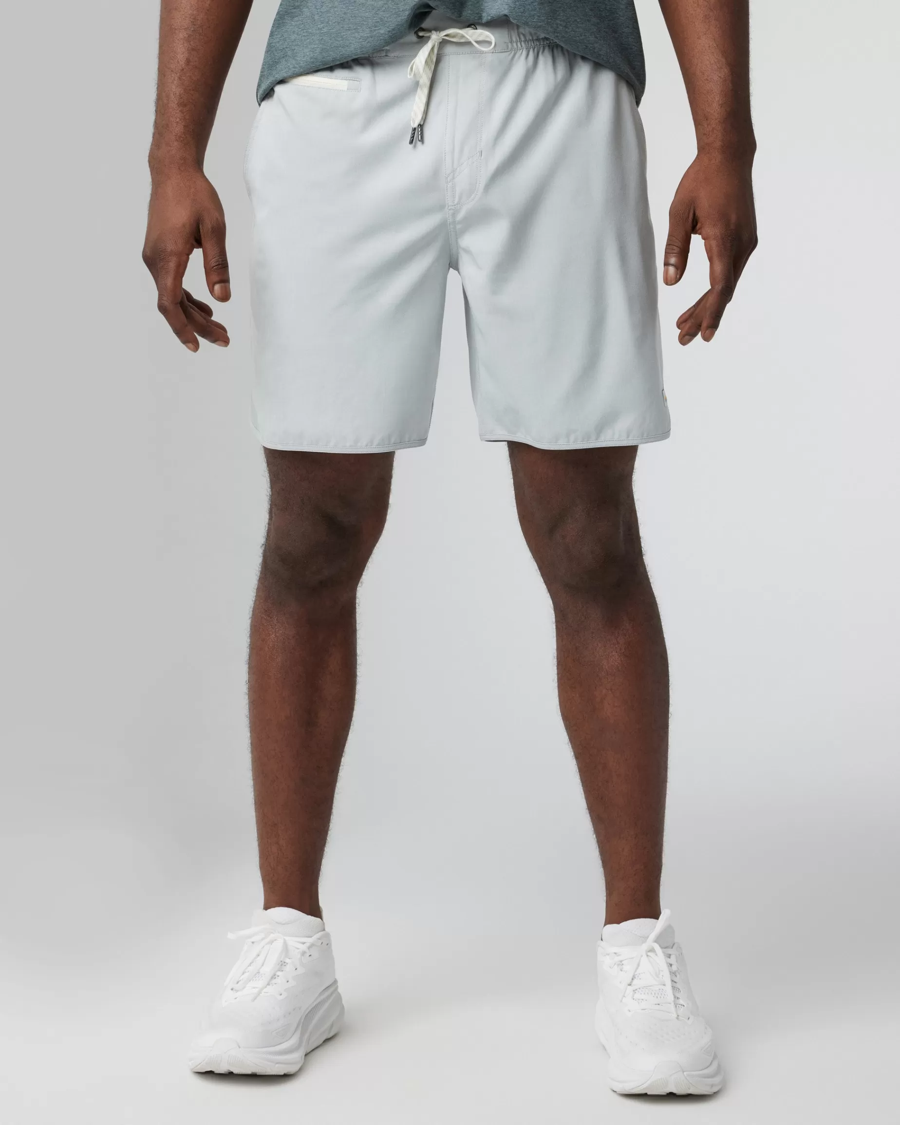 Vuori Banks Short SkyGreyLinenTexture Discount