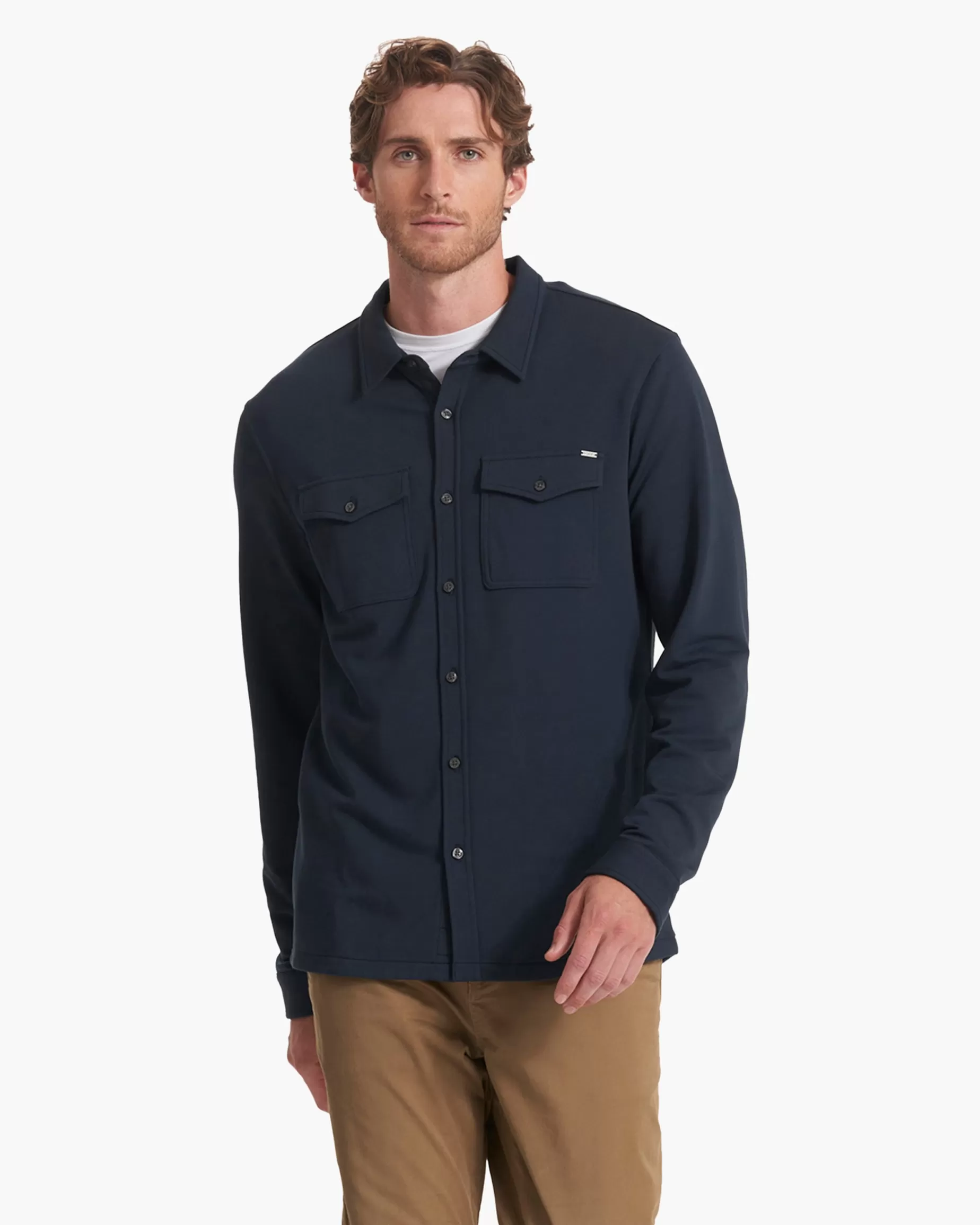 Vuori Boulevard Shirt Jacket Ink Fashion