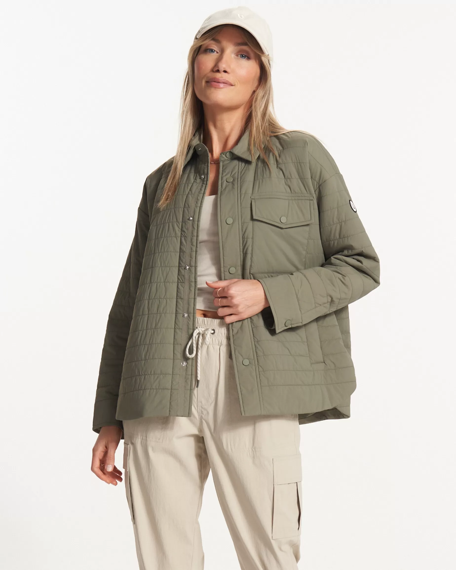 Vuori Canyon Insulated Shirt Jacket Pistachio Clearance