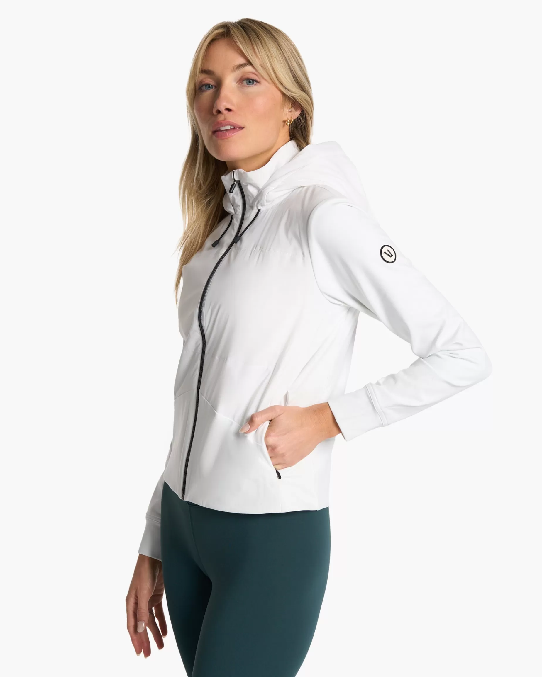 Vuori Chilled Out Full Zip White Discount