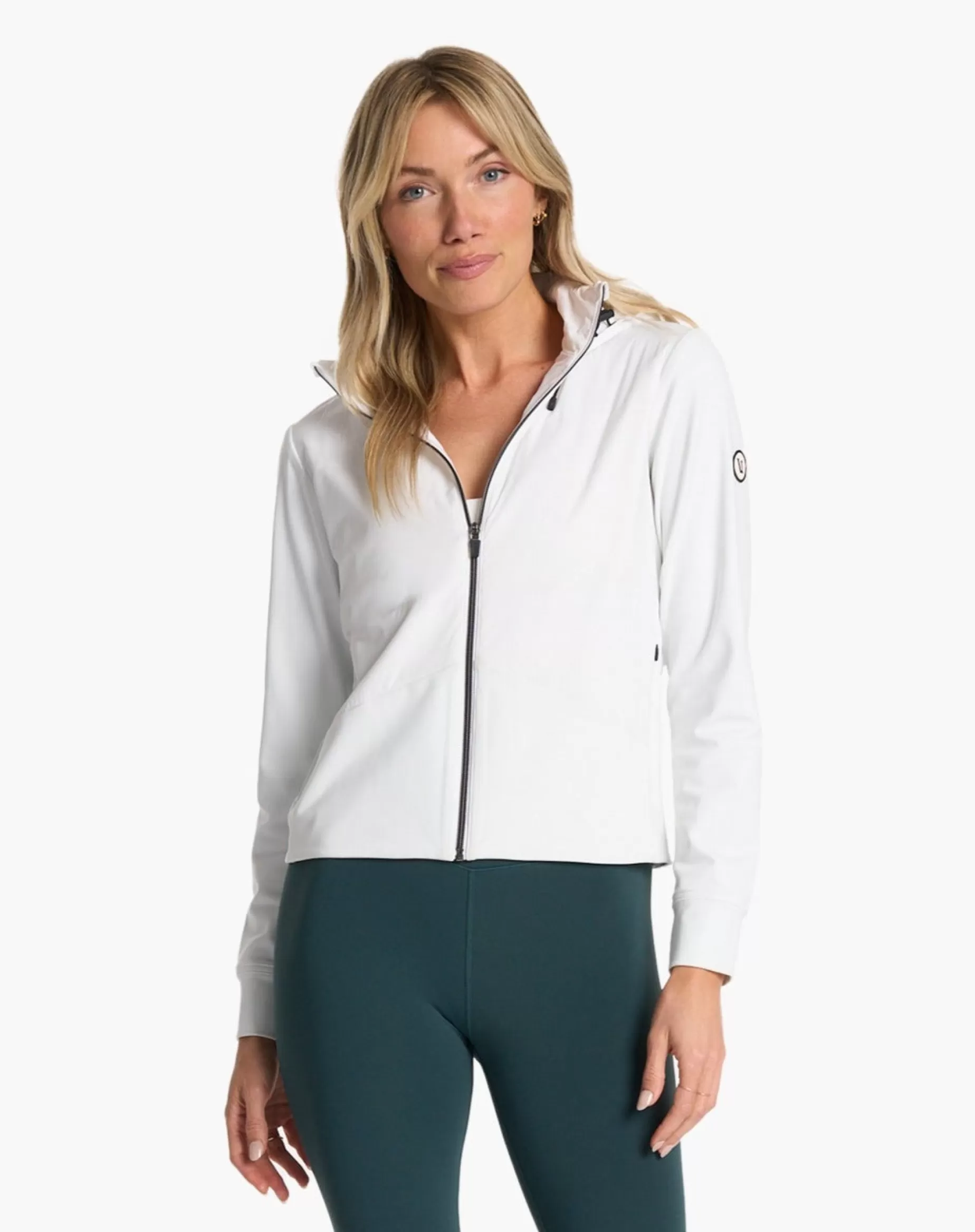 Vuori Chilled Out Full Zip White Discount