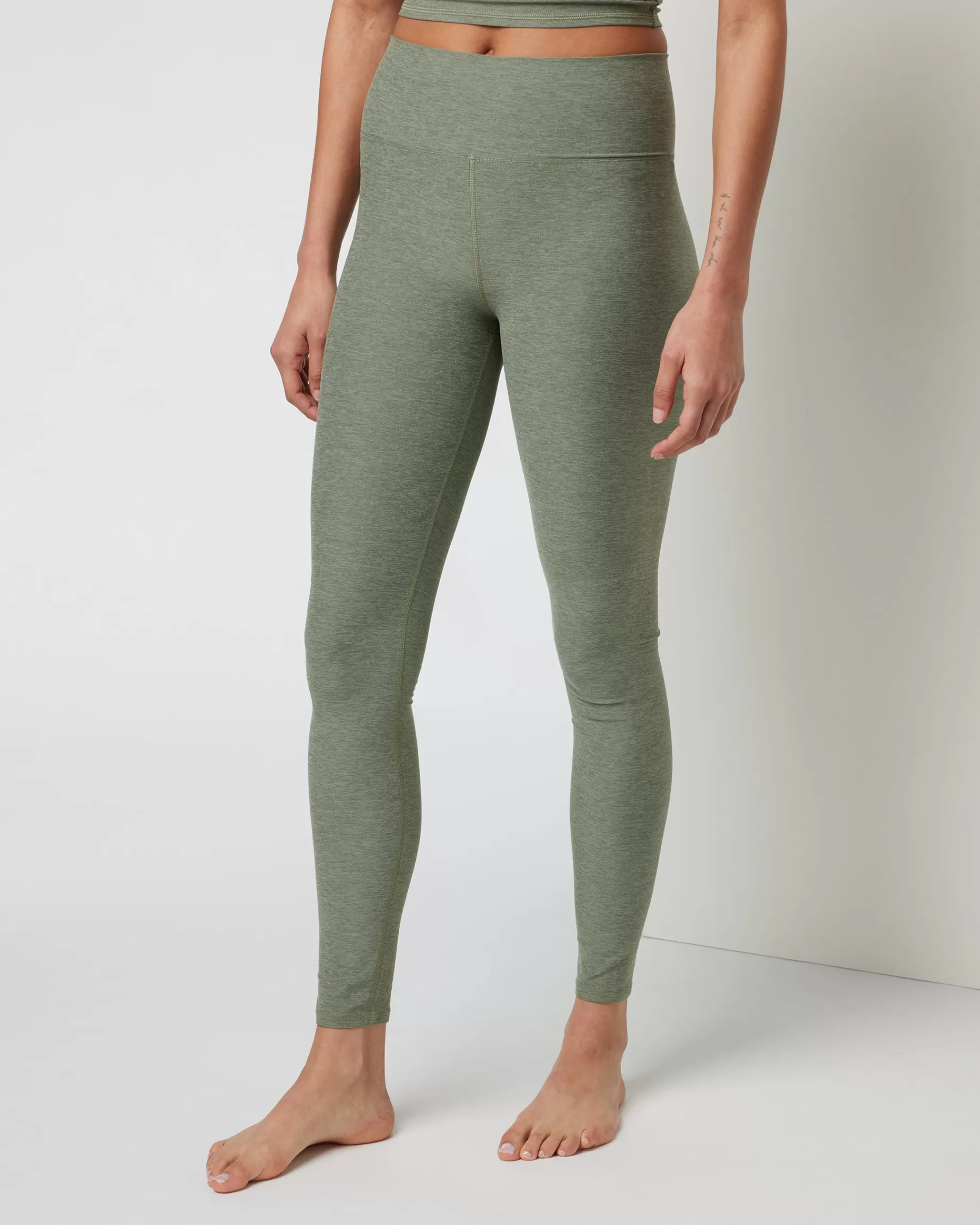 Vuori Clean Elevation Legging-Long PistachioHeather Sale