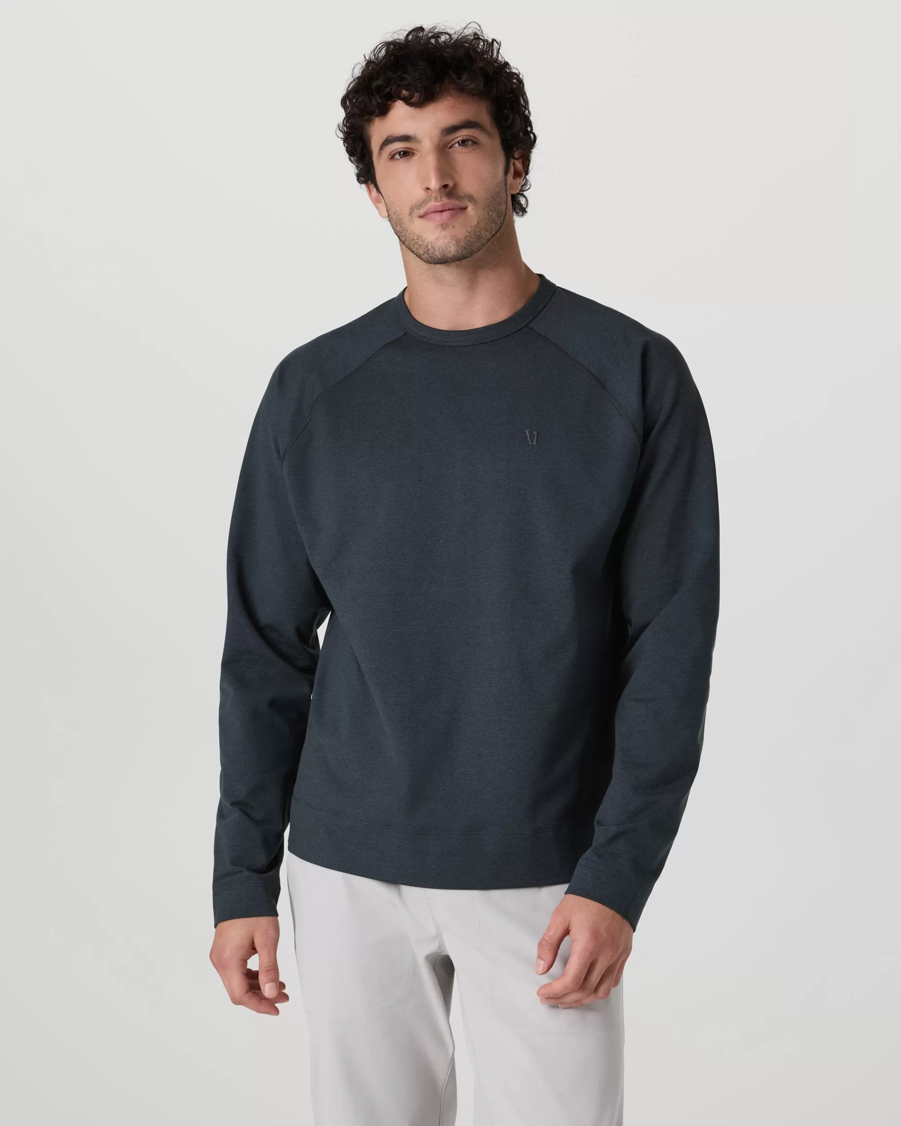 Vuori Coronado Crew Relaxed Fit MidnightHeather Online