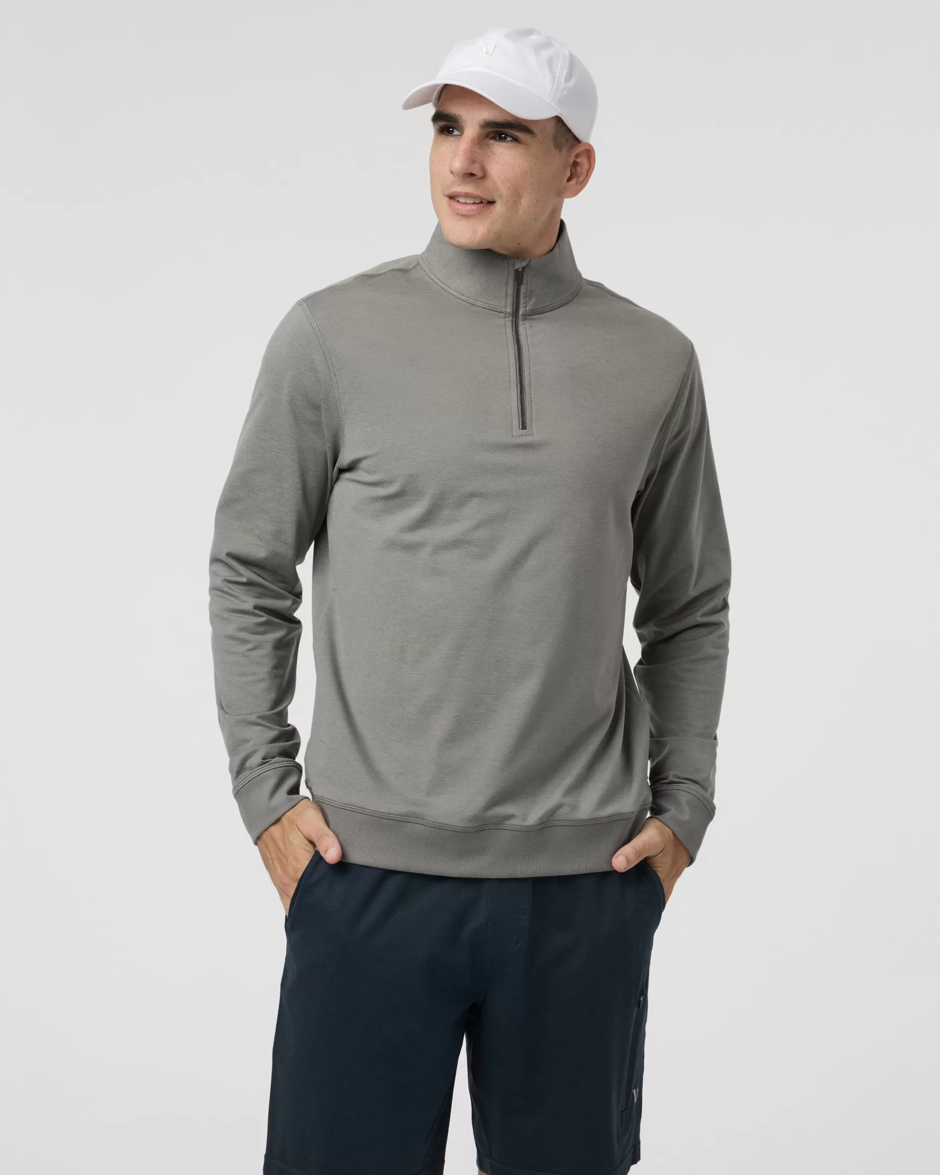 Vuori Coronado Half Zip DolomiteHeather Fashion