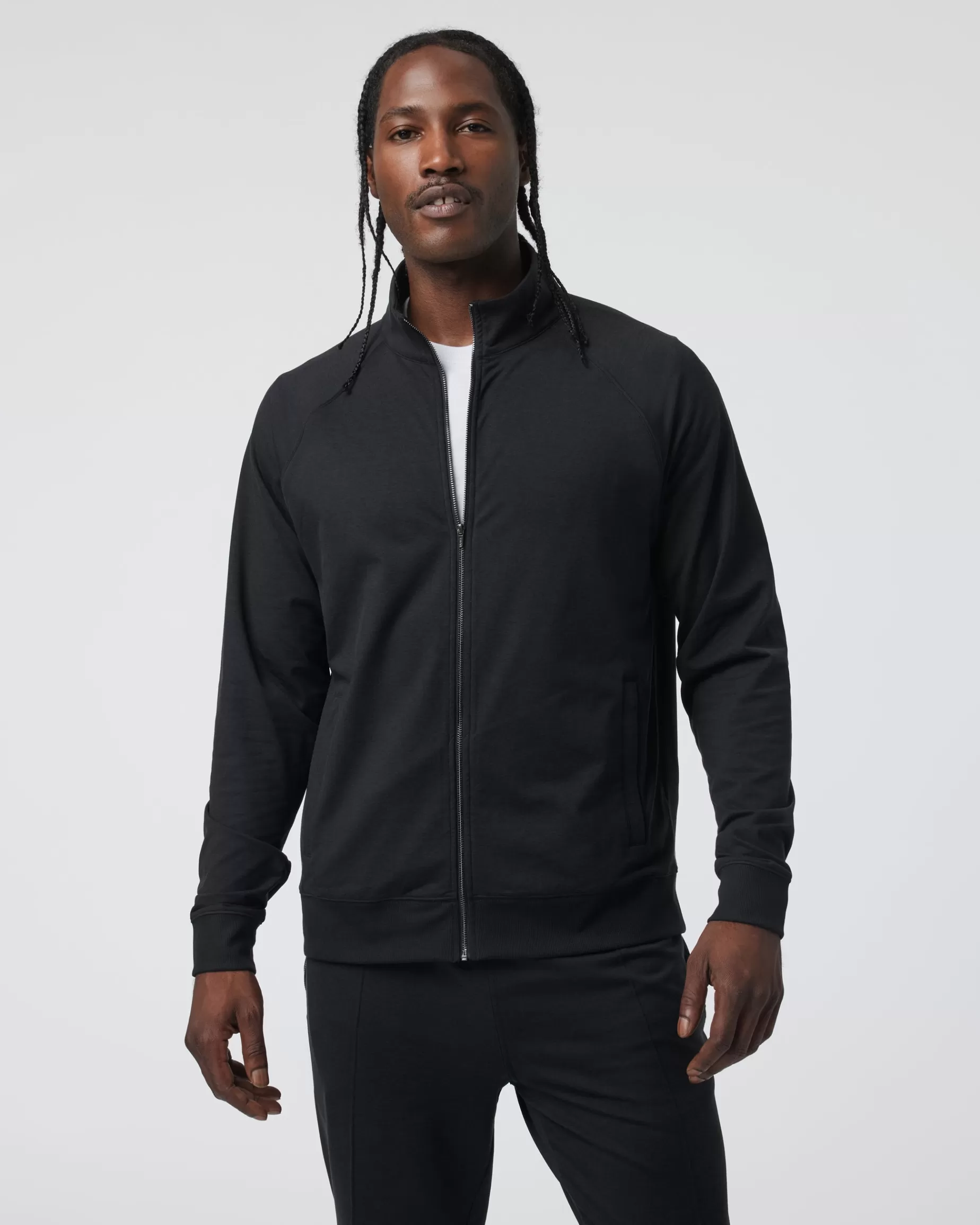 Vuori Coronado Novelty Full Zip BlackHeather Discount