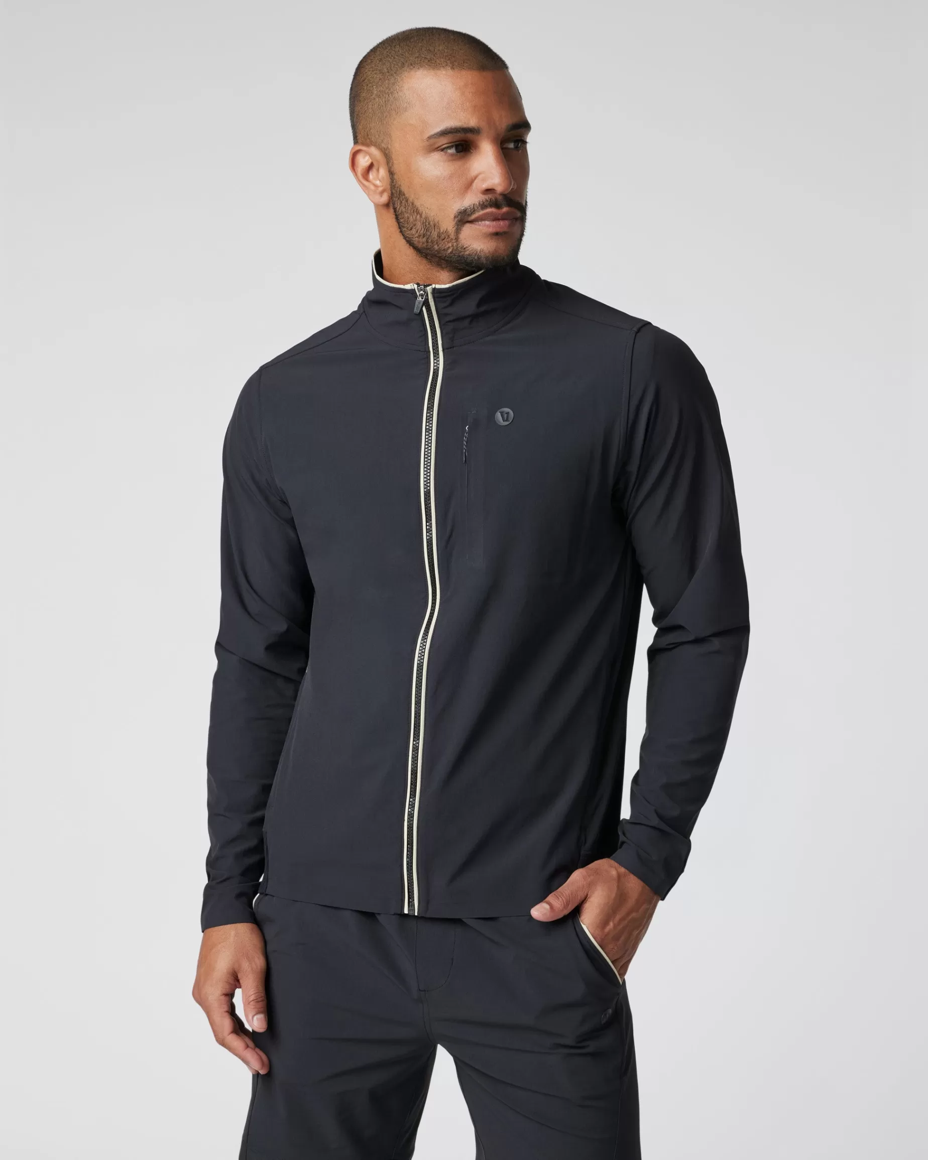 Vuori Crosscourt Jacket Black Clearance