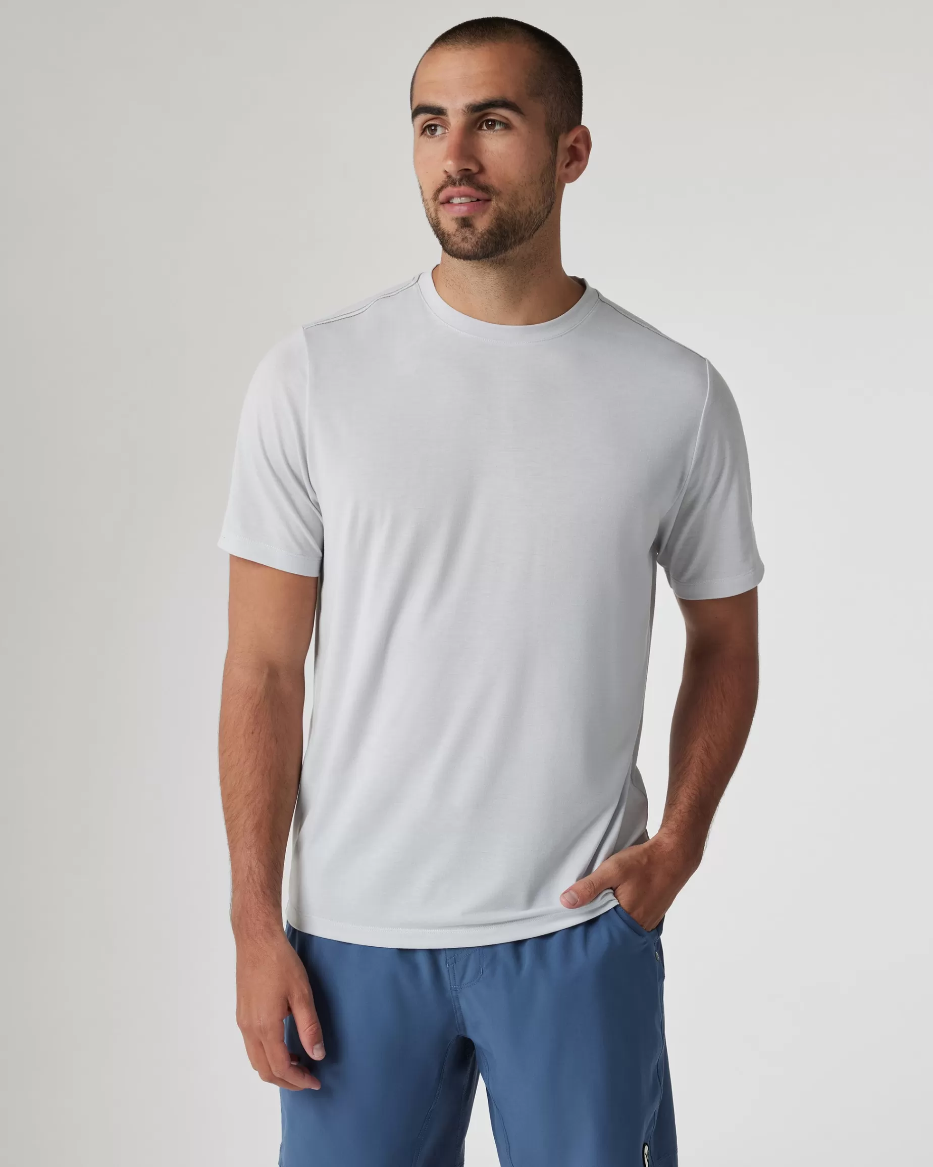 Vuori Current Tech Tee FrostGrey Best Sale