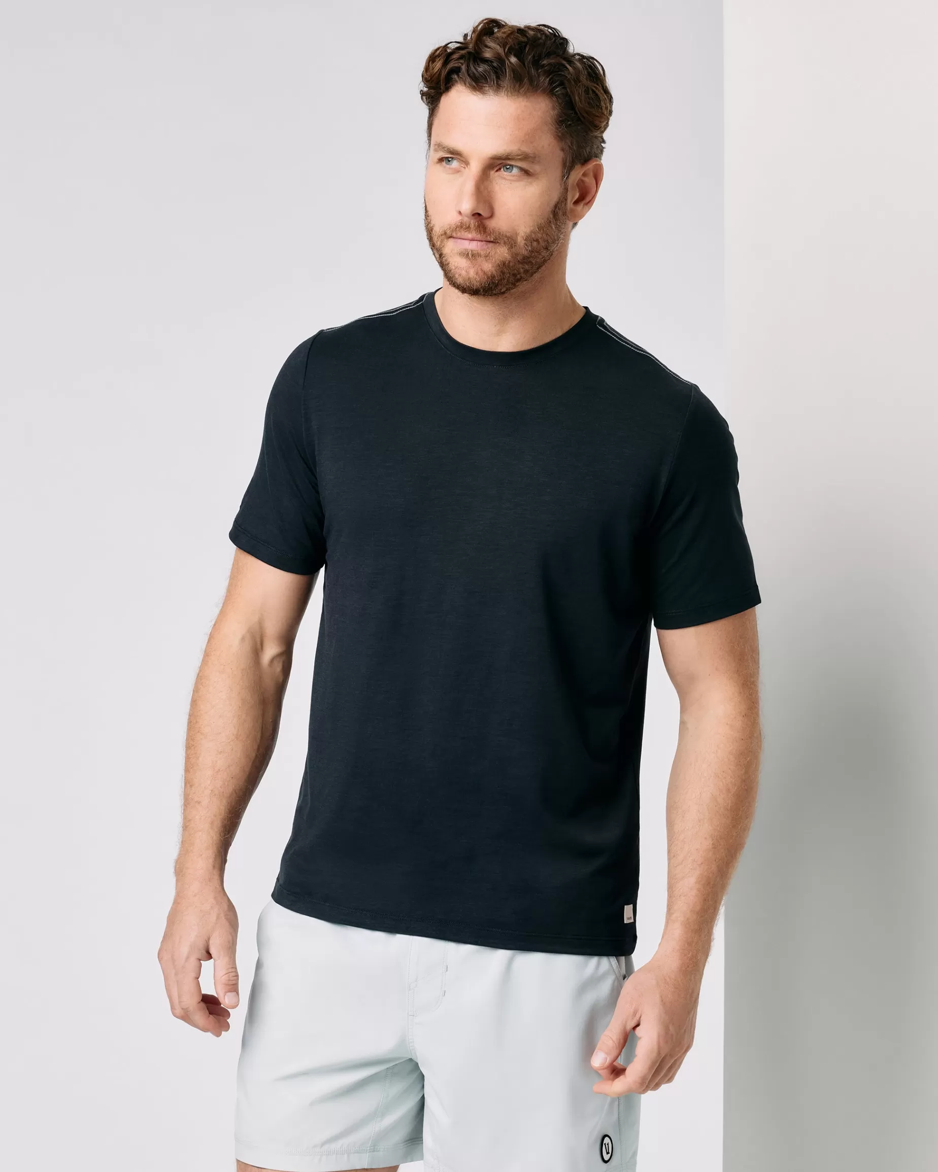 Vuori Current Tech Tee Black Cheap