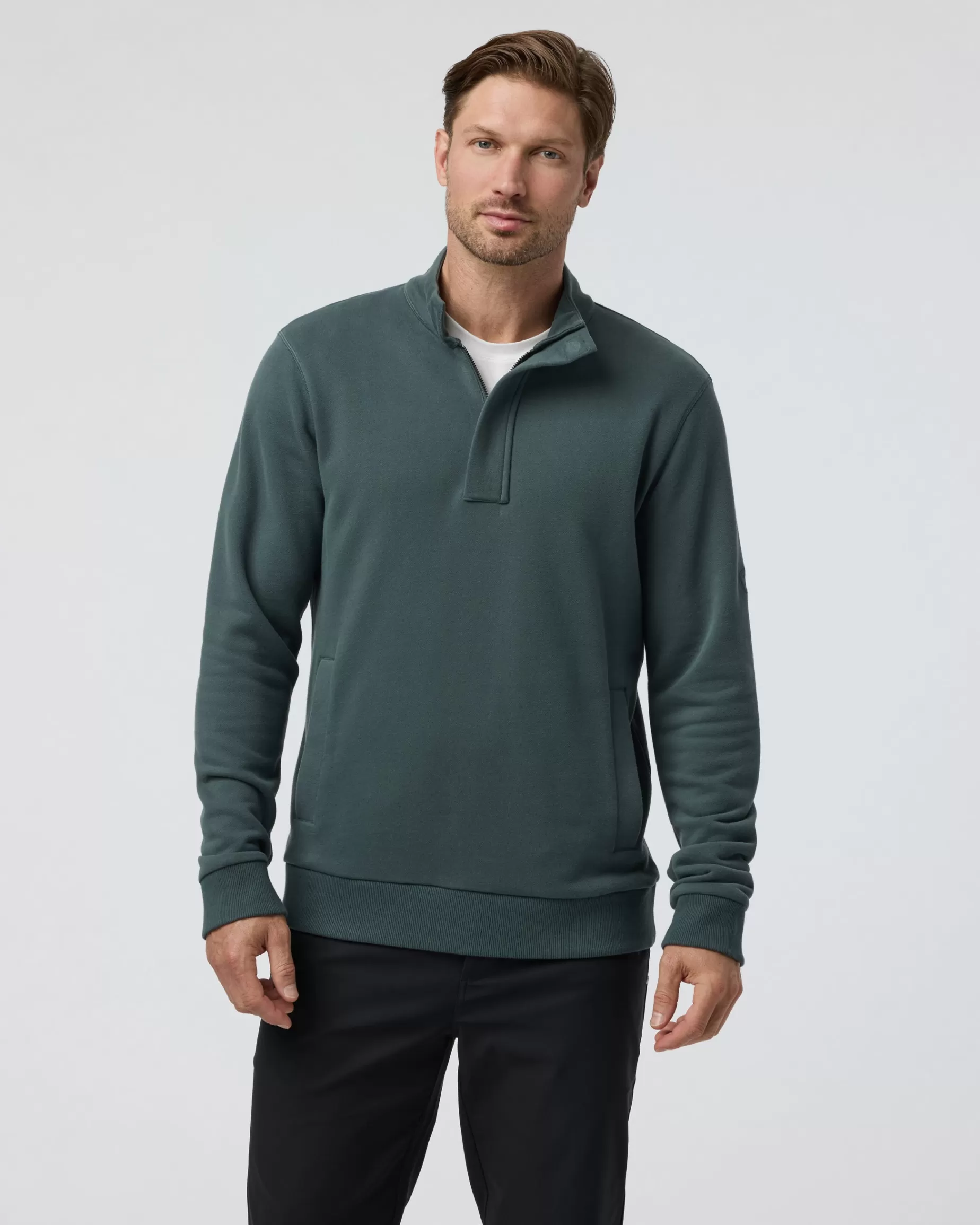 Vuori Cypress 1/4 Zip SmokedBeryl Best Sale