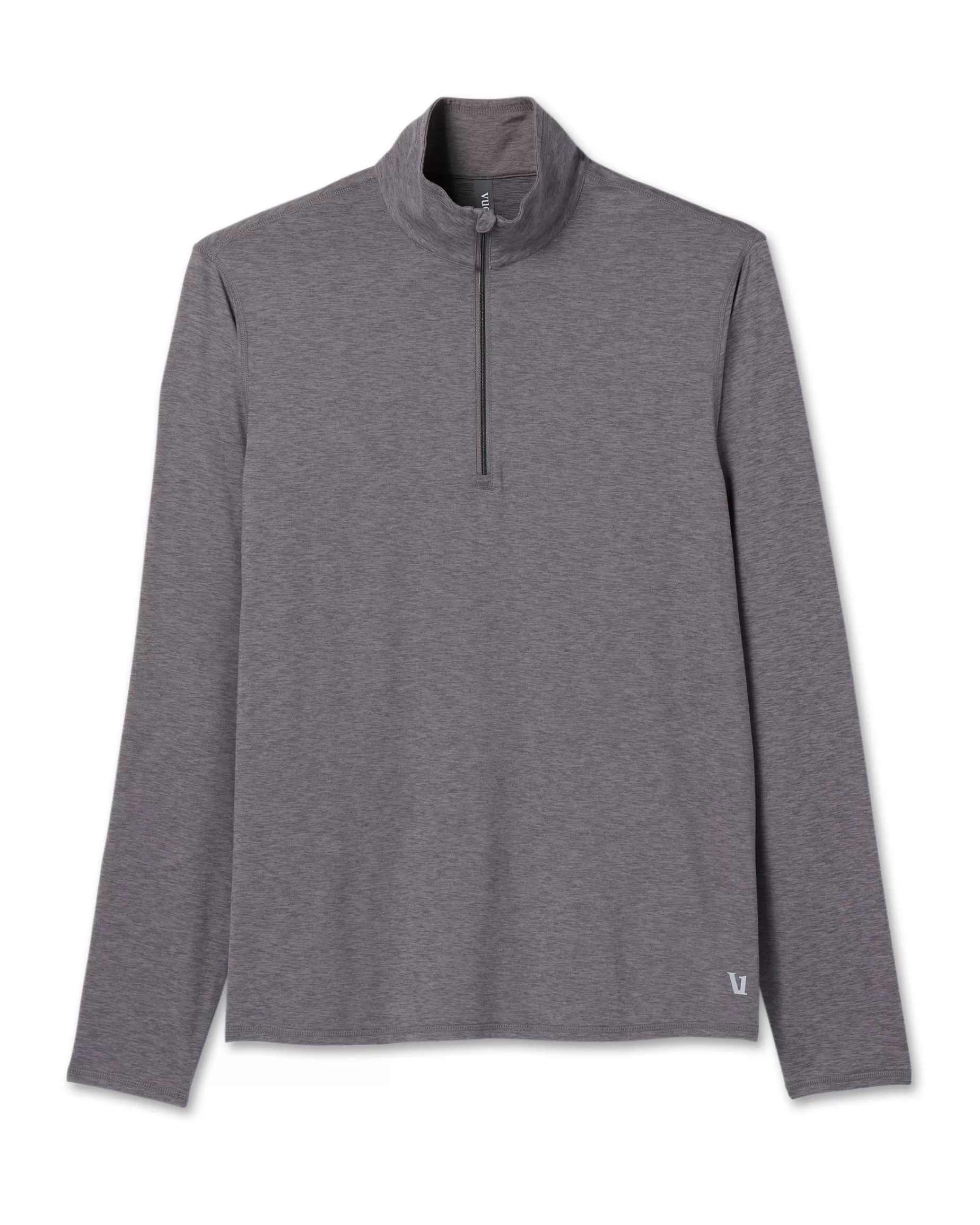 Vuori Ease Performance Half Zip 2.0 ZincHeather Discount