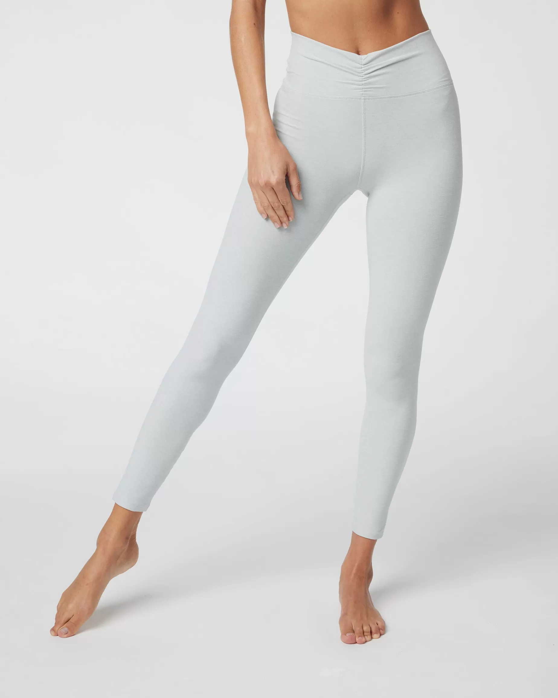 Vuori Elevation Ruched Legging SkyGreyHeather Fashion