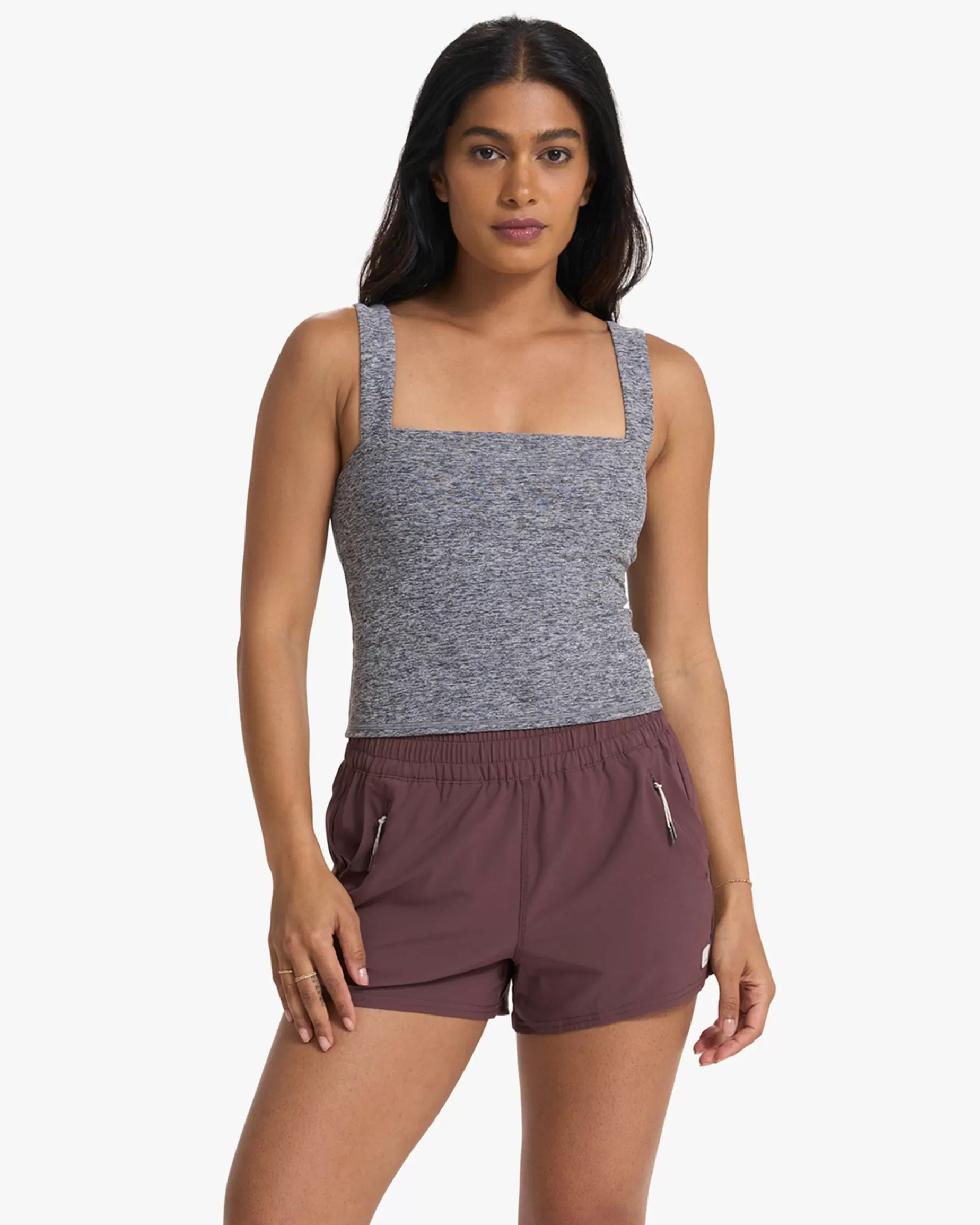 Vuori Elevation Square Neck Tank HeatherGrey Online