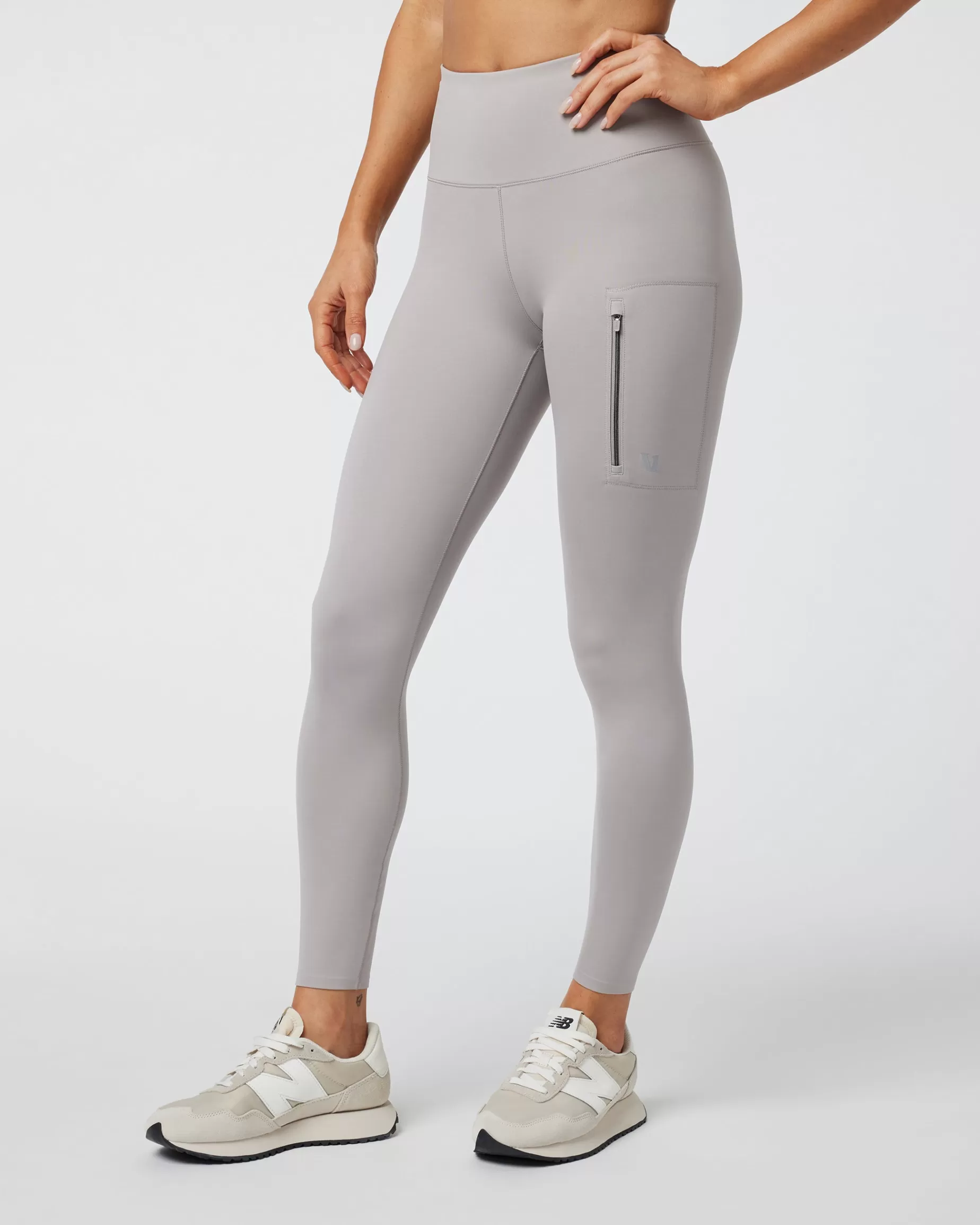 Vuori Evolve Zipped Legging SoftPewter Discount