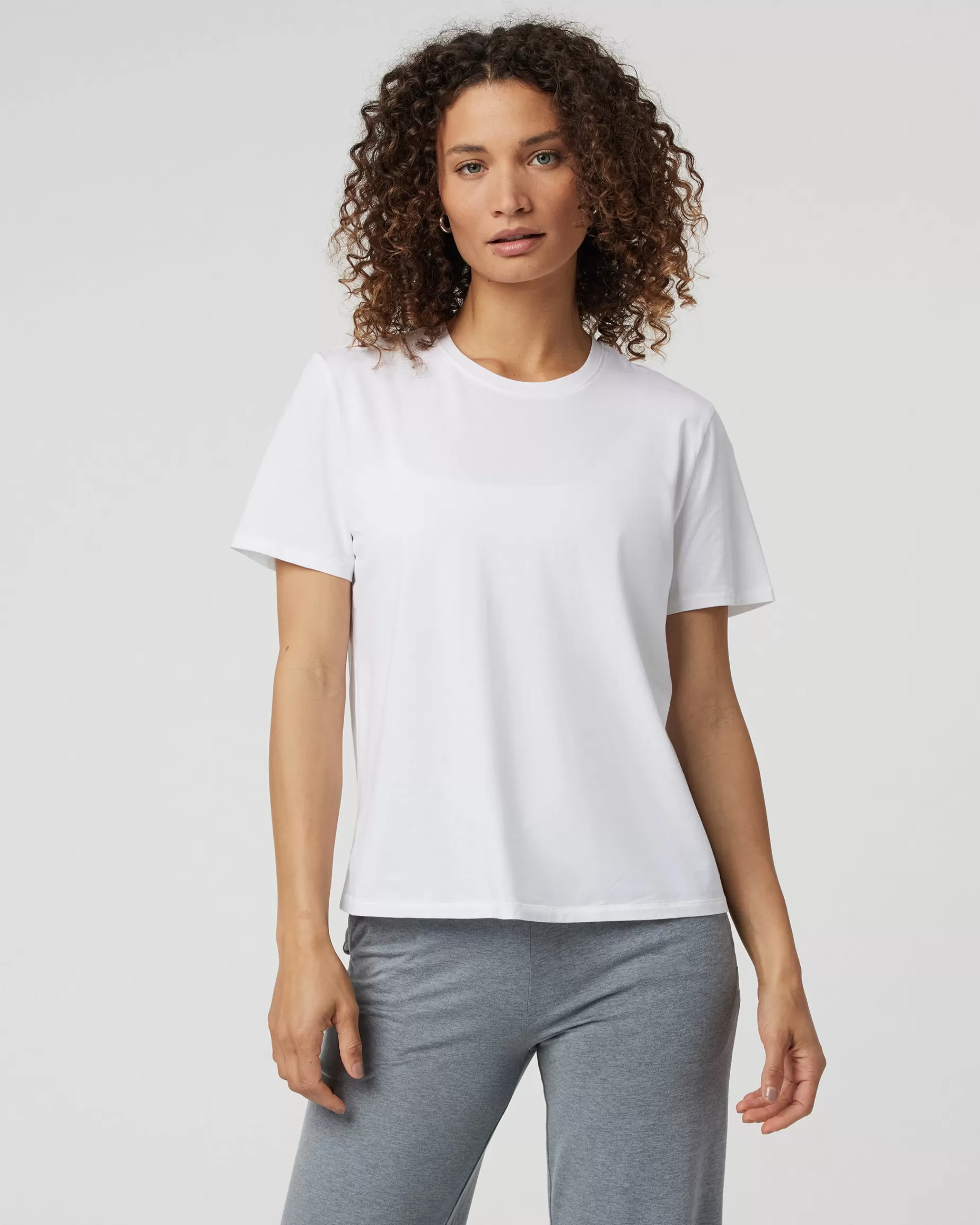 Vuori Feather Tee White Clearance