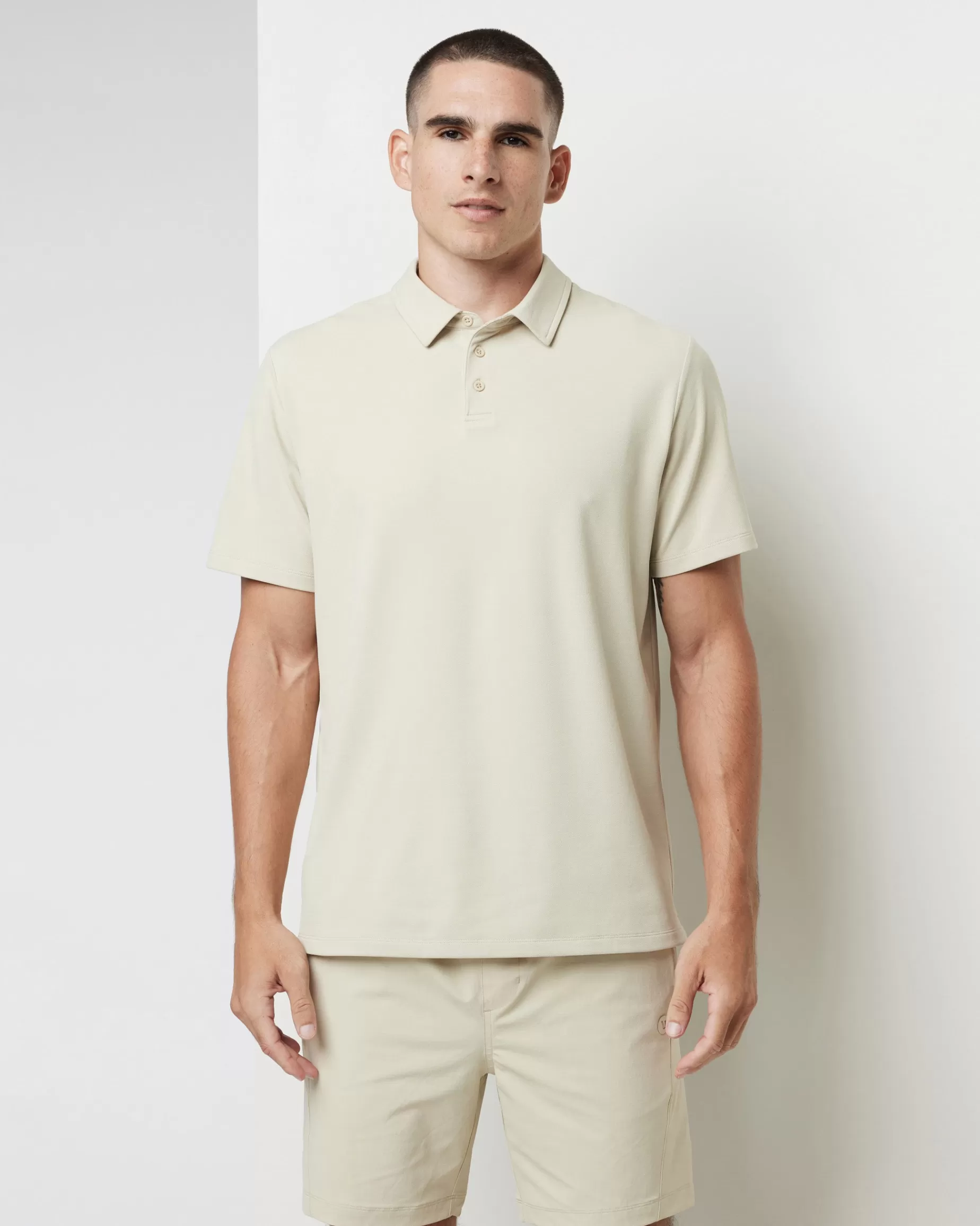 Vuori Gamepoint Polo Cashew New