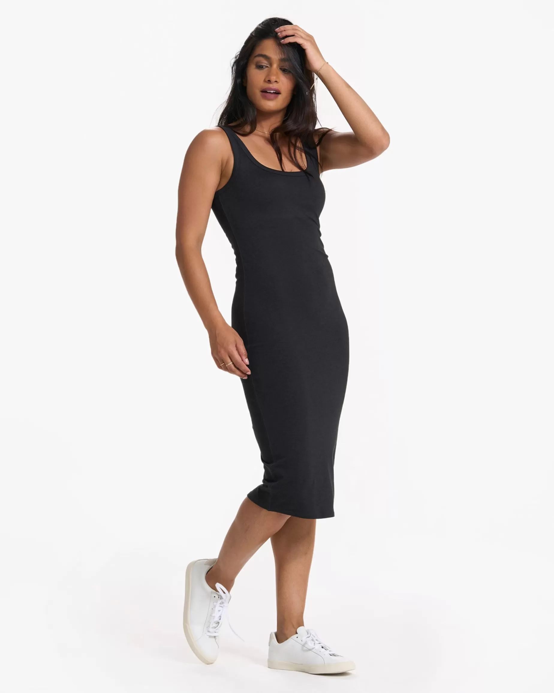 Vuori Halo Essential Dress BlackHeather Hot