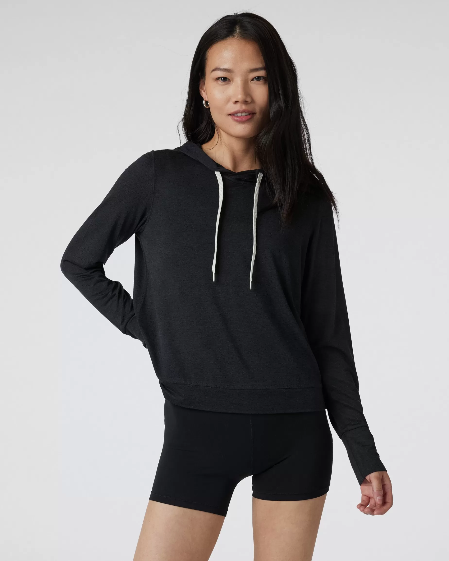 Vuori Halo Essential Hoodie BlackHeather Hot