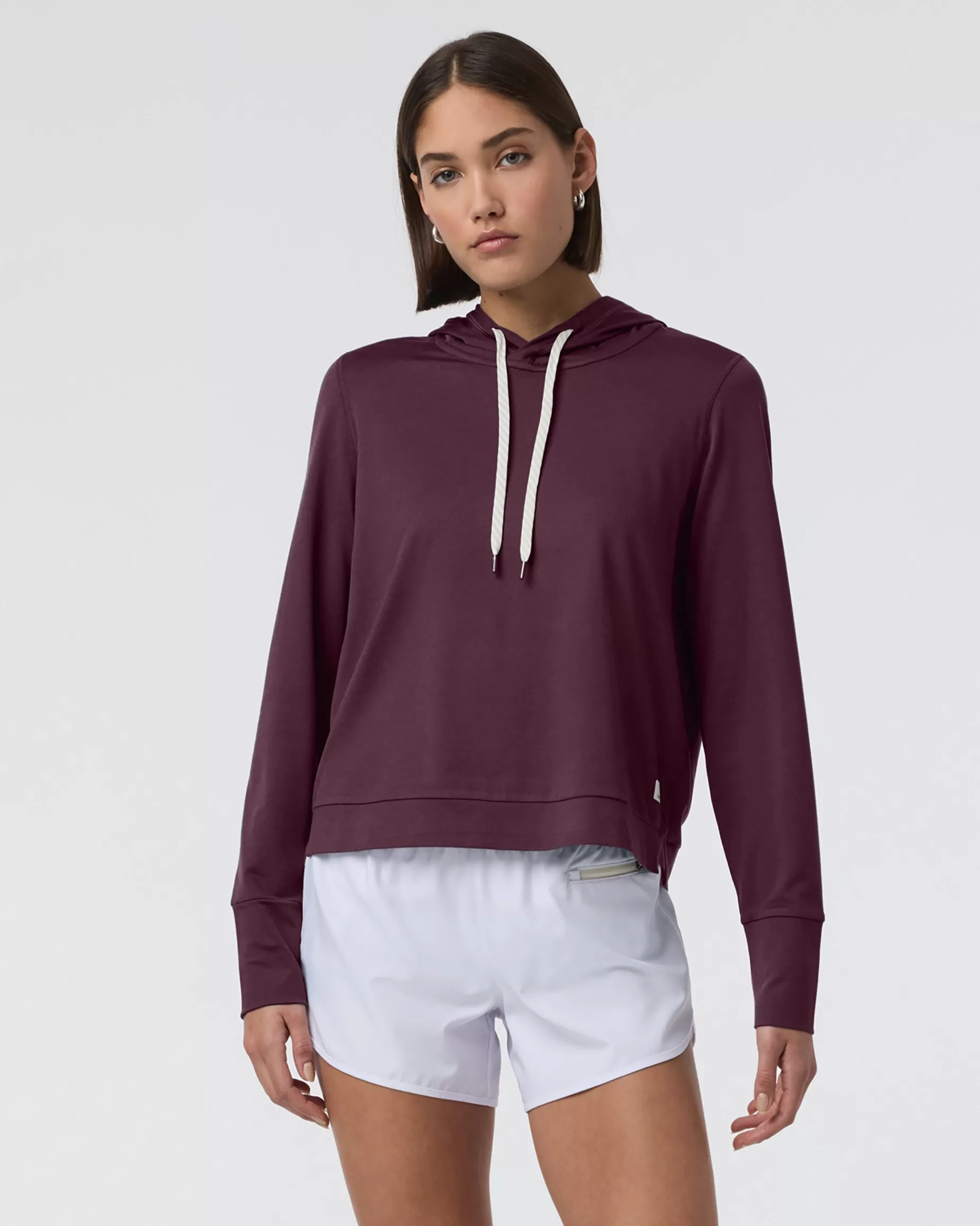 Vuori Halo Essential Hoodie CeriseHeather Best Sale