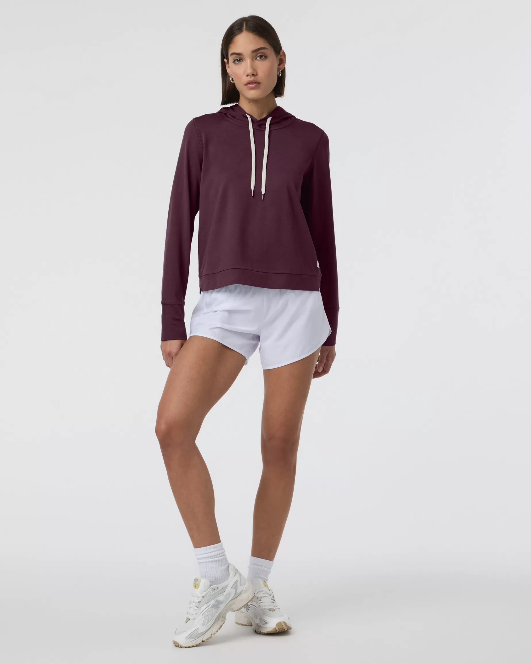 Vuori Halo Essential Hoodie CeriseHeather Best Sale