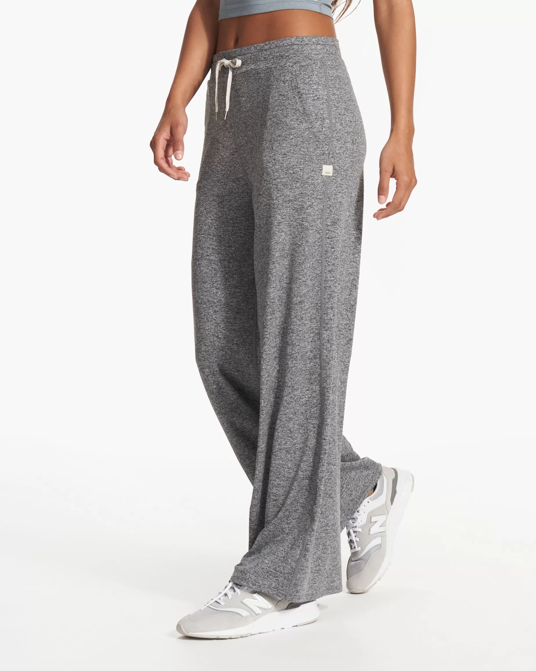 Vuori Halo Essential Wideleg - Long HeatherGrey Cheap