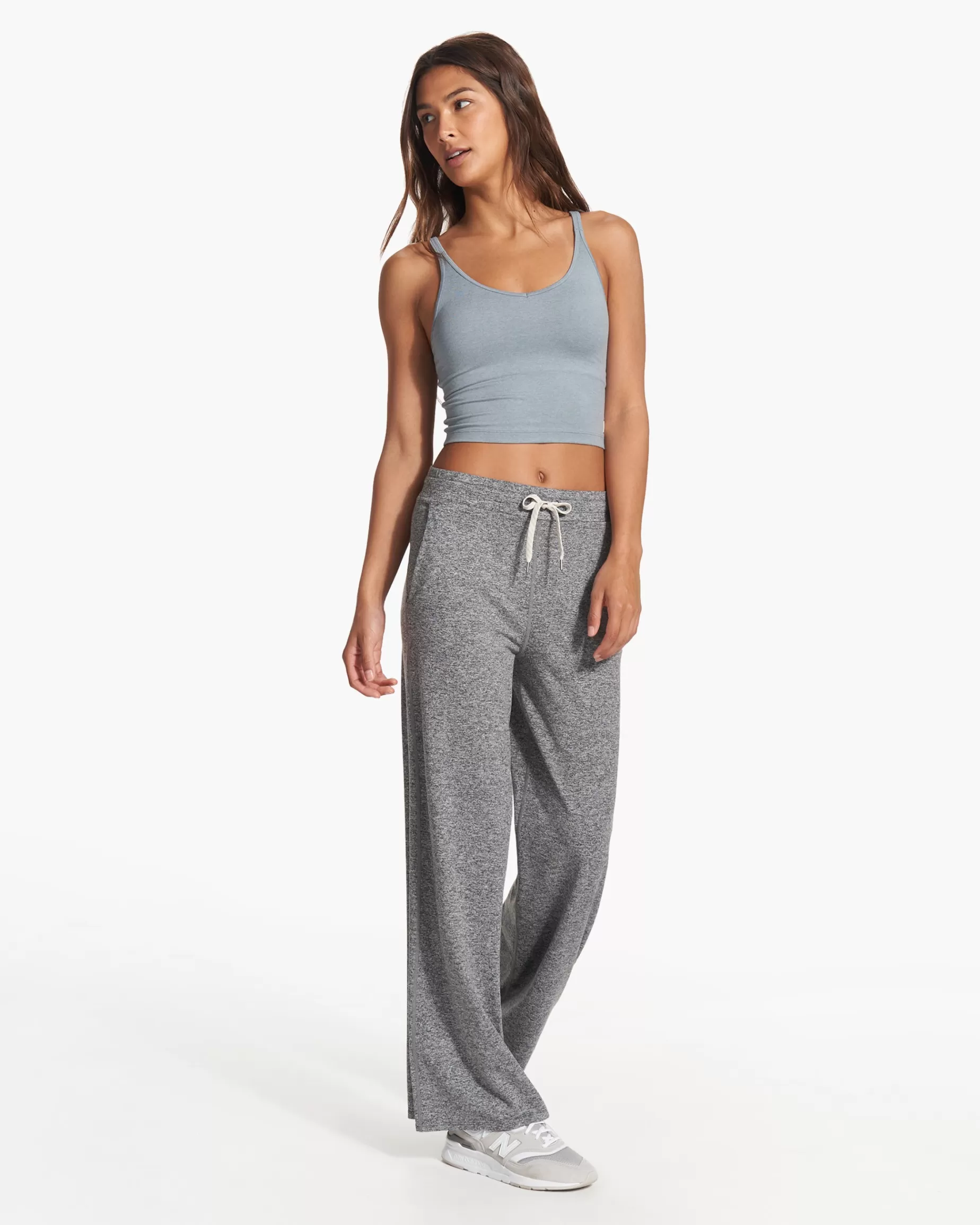 Vuori Halo Essential Wideleg - Long HeatherGrey Cheap