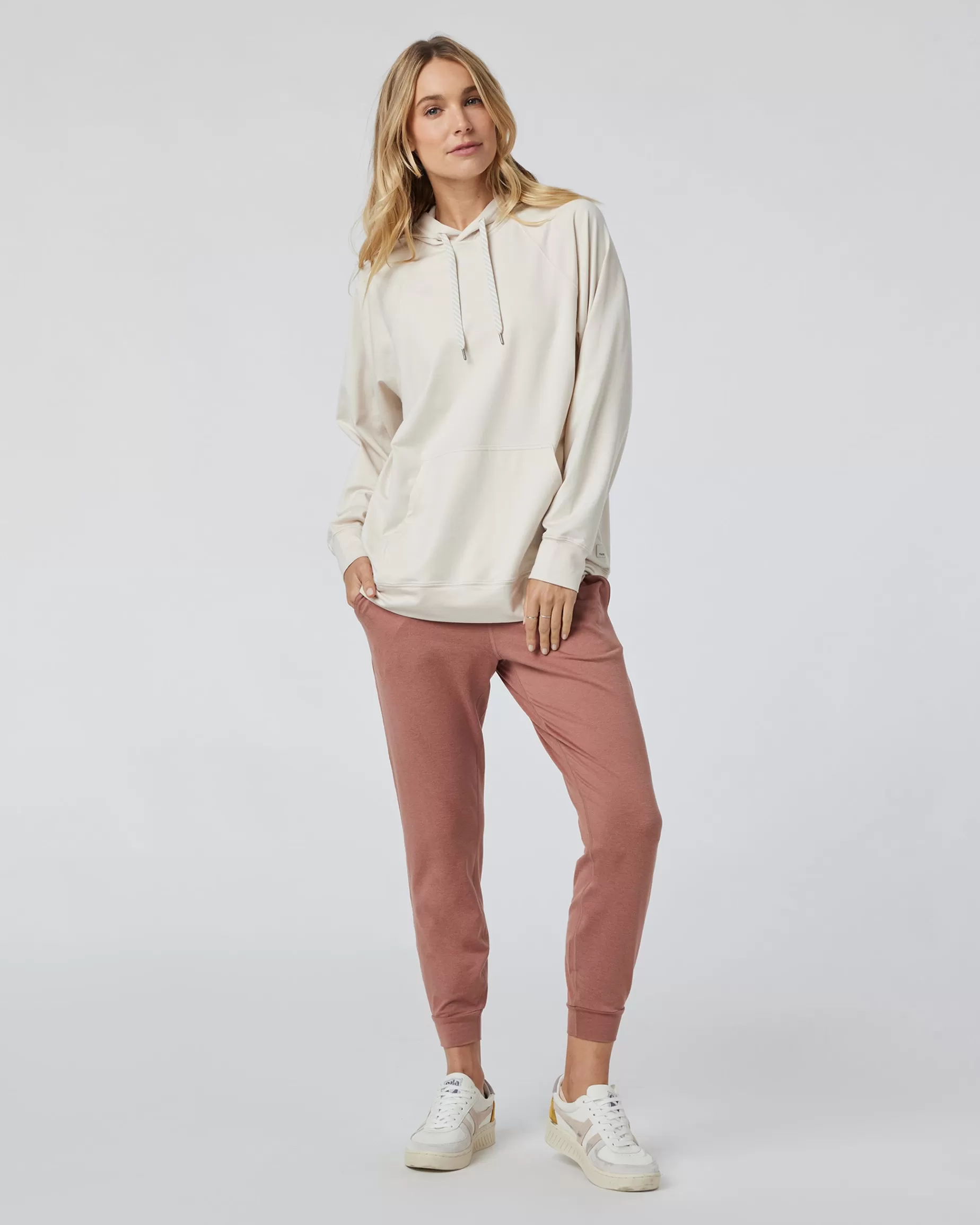 Vuori Halo Oversized Hoodie MilkweedHeather New