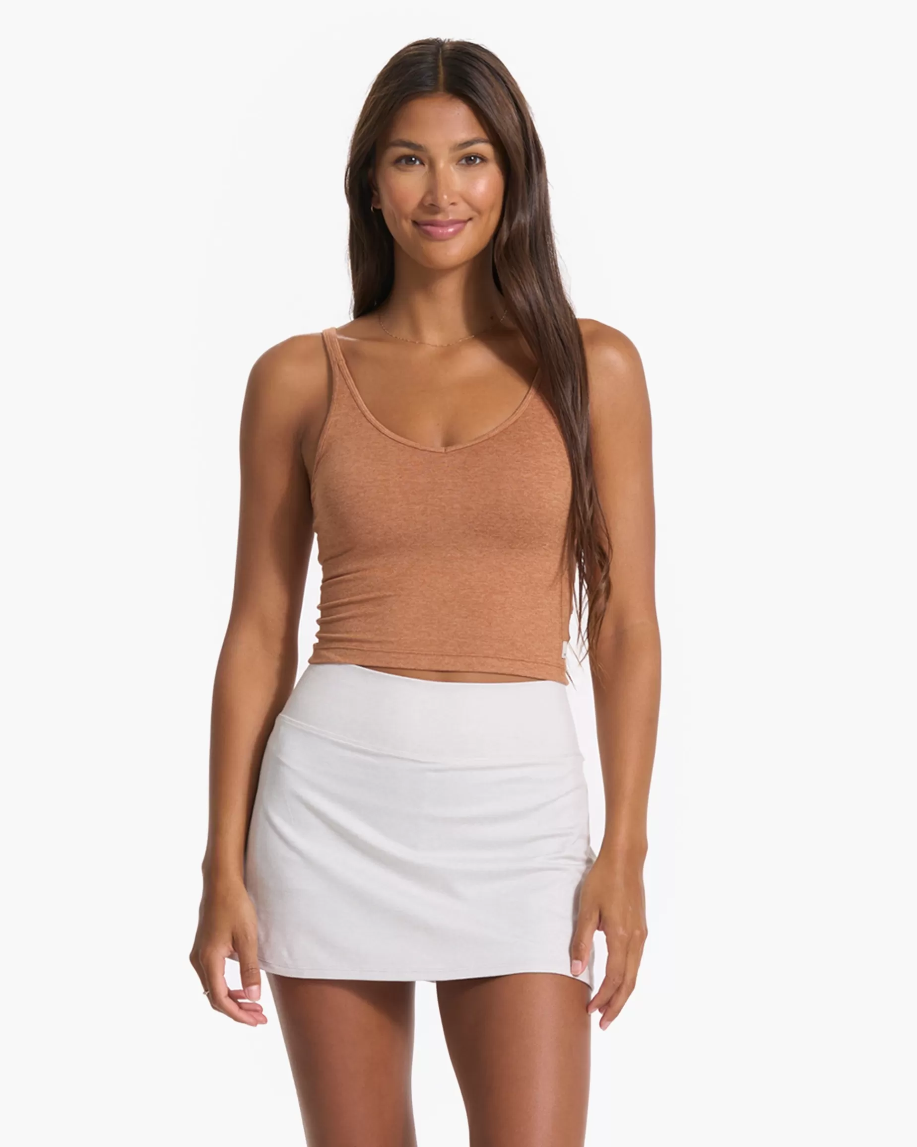 Vuori Halo Performance Crop PaloSantoHeather Outlet