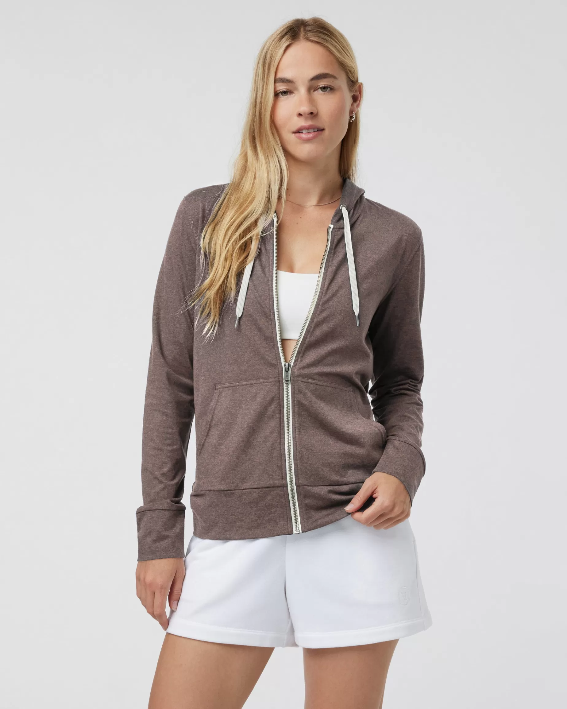 Vuori Halo Performance Hoodie 2.0 FossilHeather Clearance