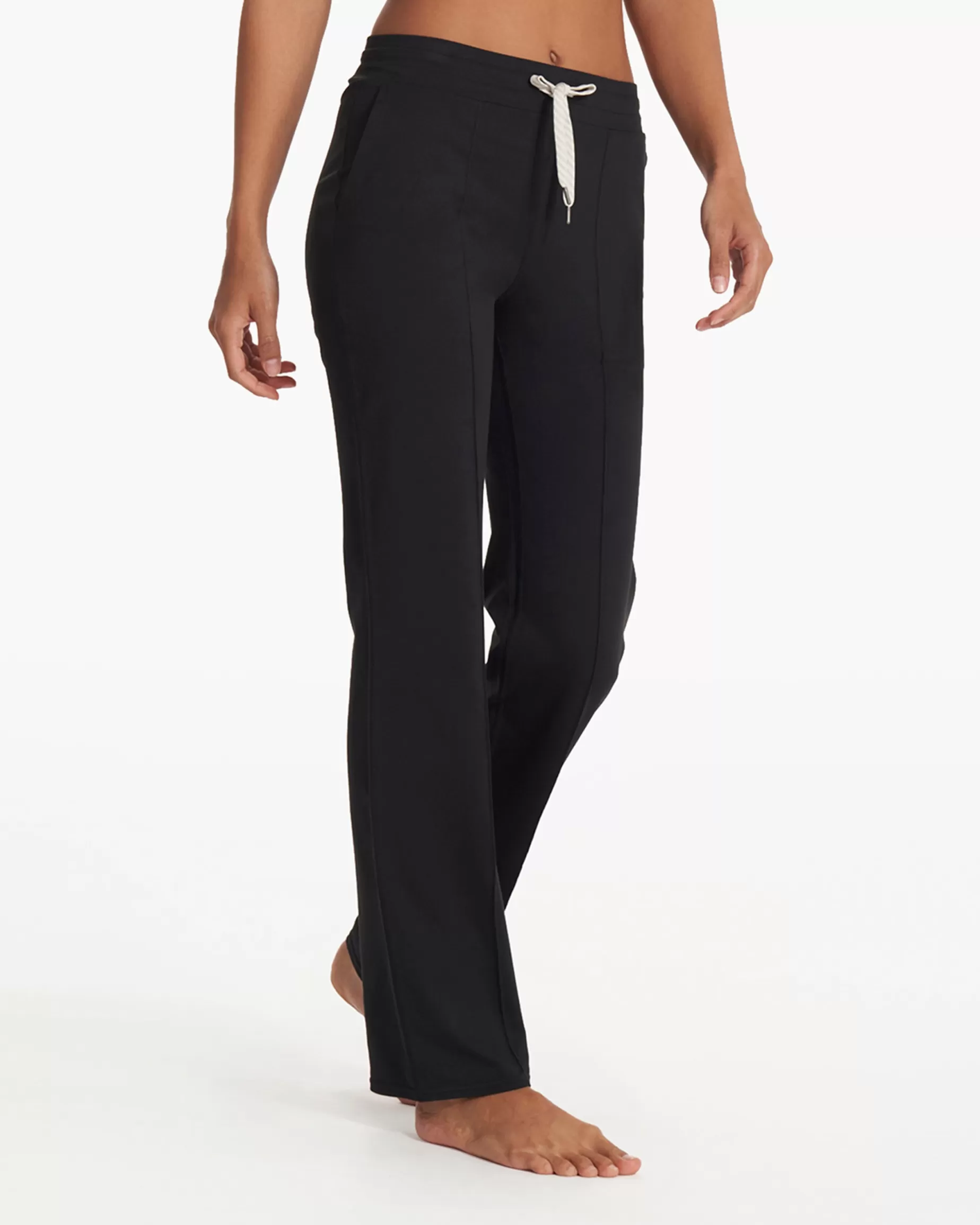 Vuori Halo Wide Leg Flare Pant Black Best Sale