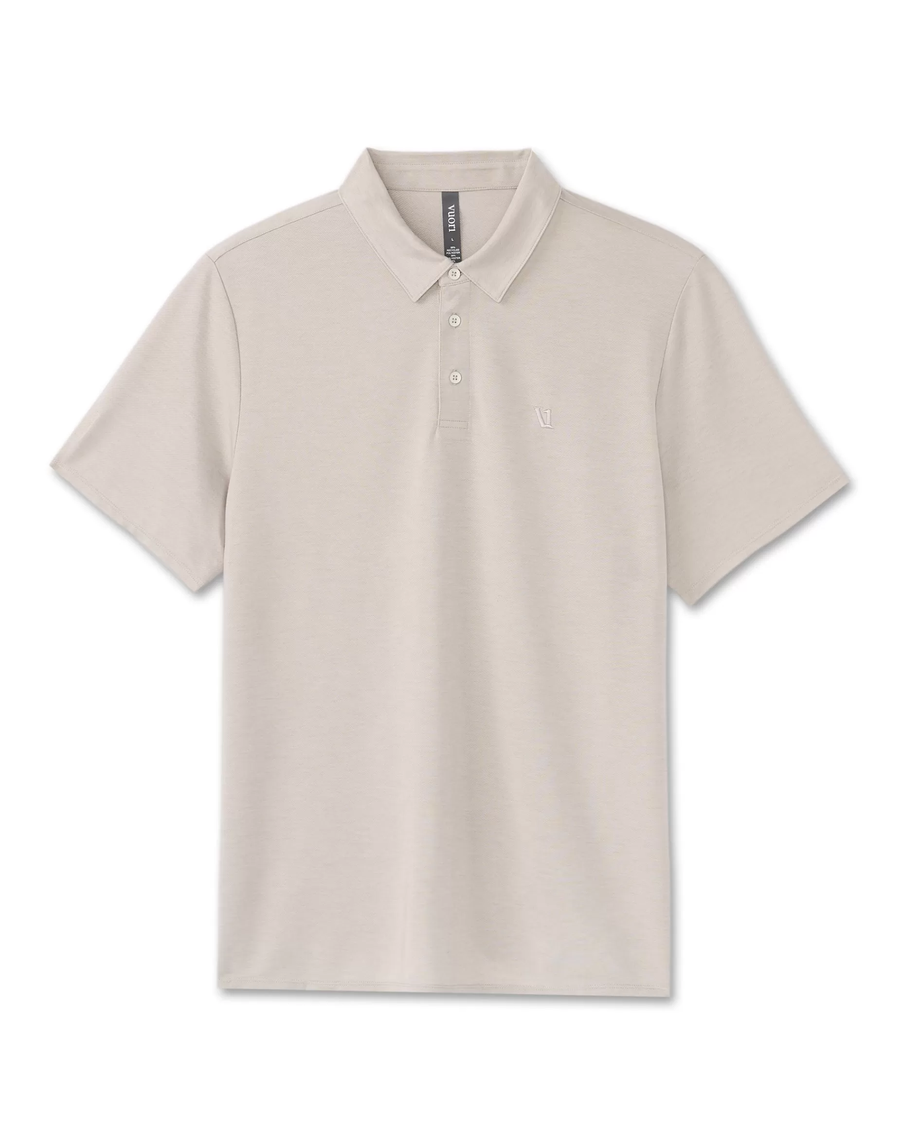 Vuori Knit Twill Polo BeachsandHeather Hot