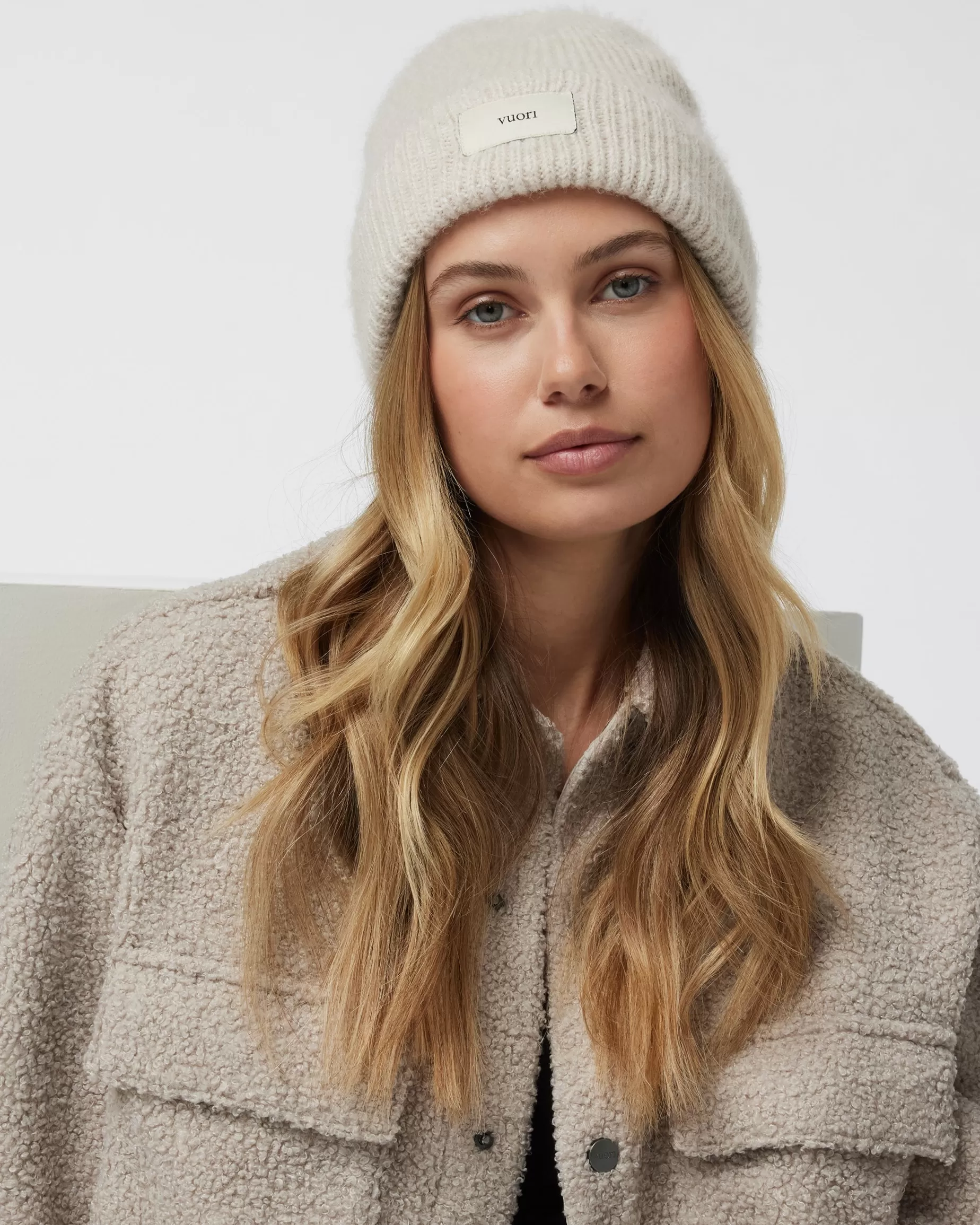 Vuori Label Beanie NaturalHeather Cheap