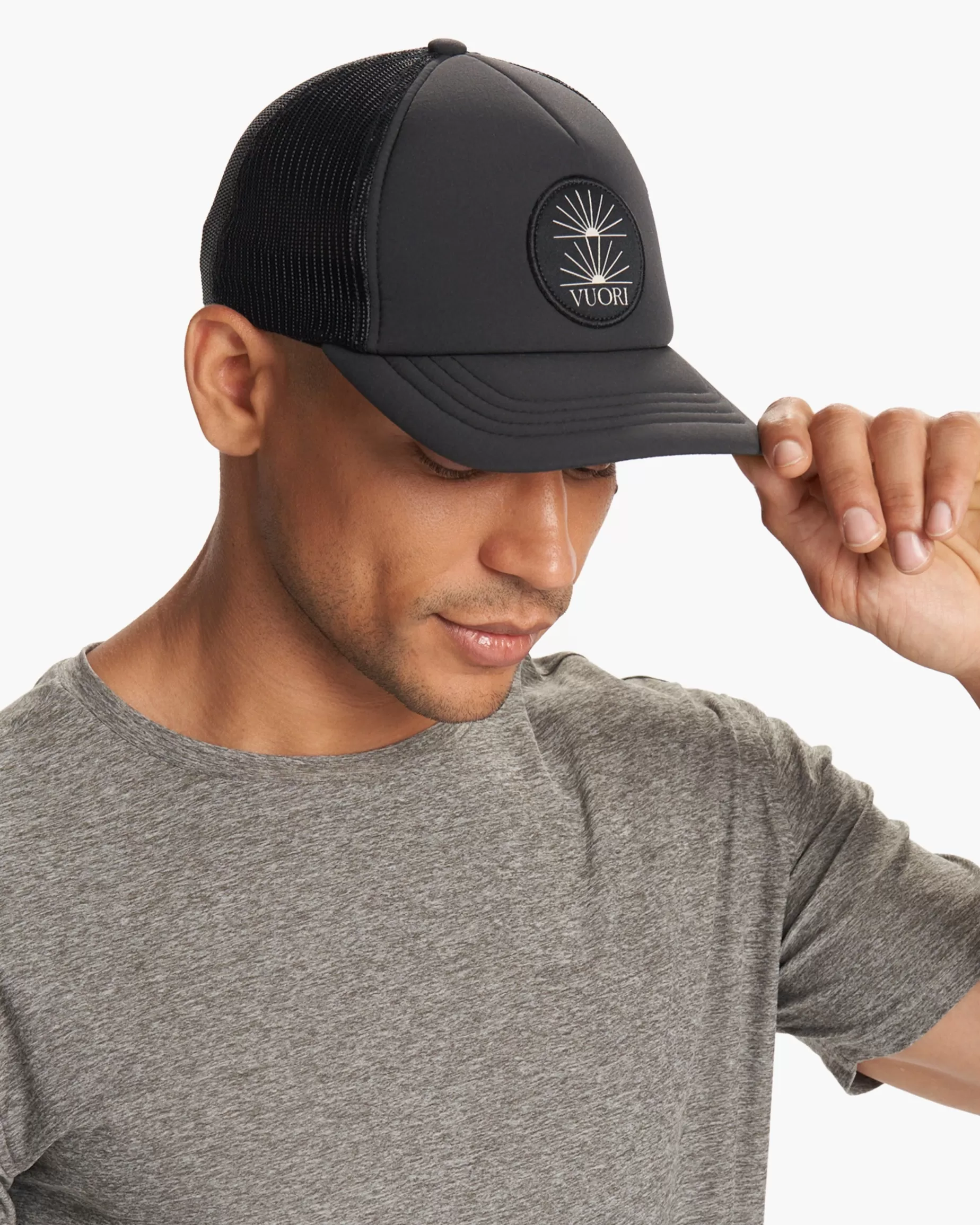 Vuori Light & Space Foam Trucker Black Outlet