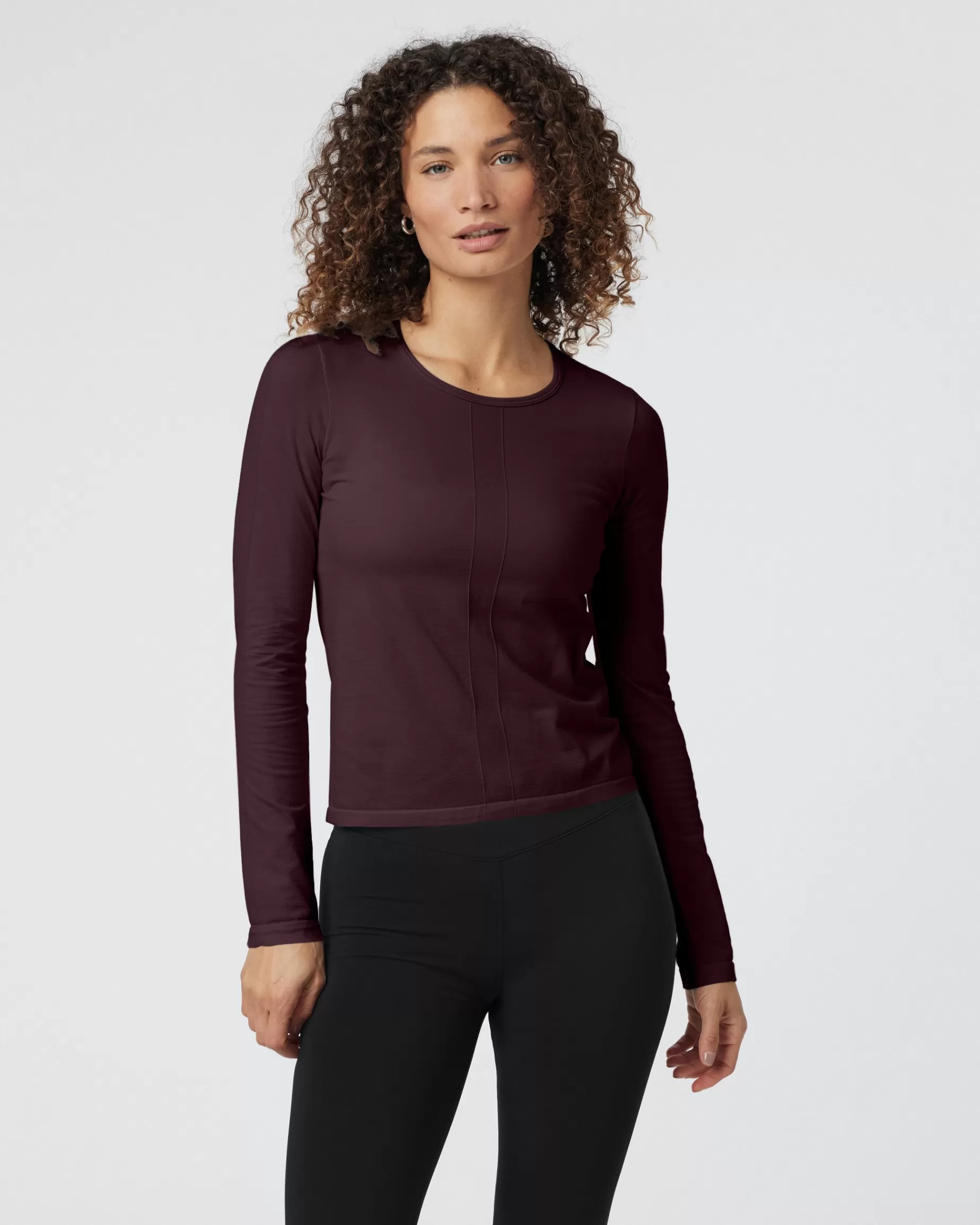 Vuori Long Sleeve Apres Sport Seamless Top Cerise Best