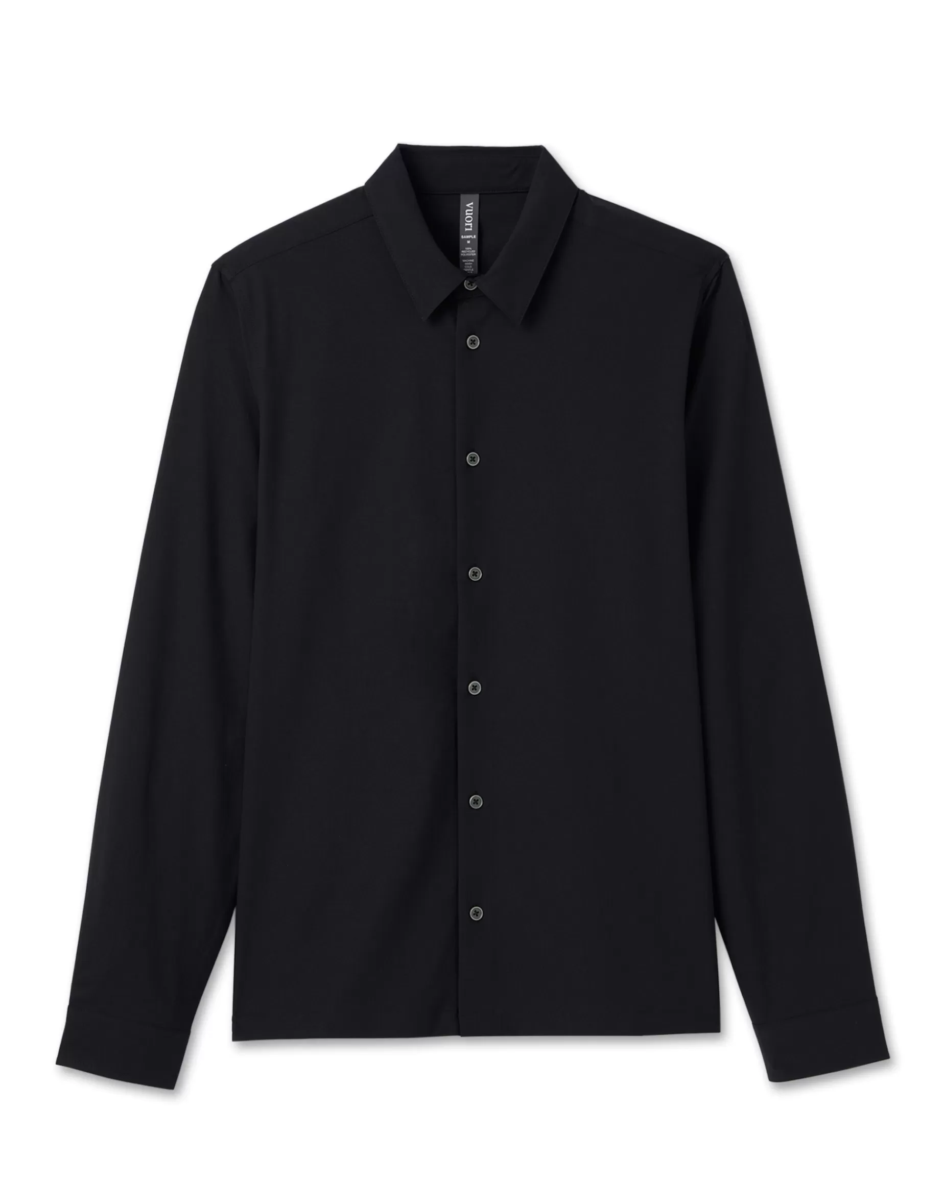 Vuori Long Sleeve Manhattan Button Down Black Hot