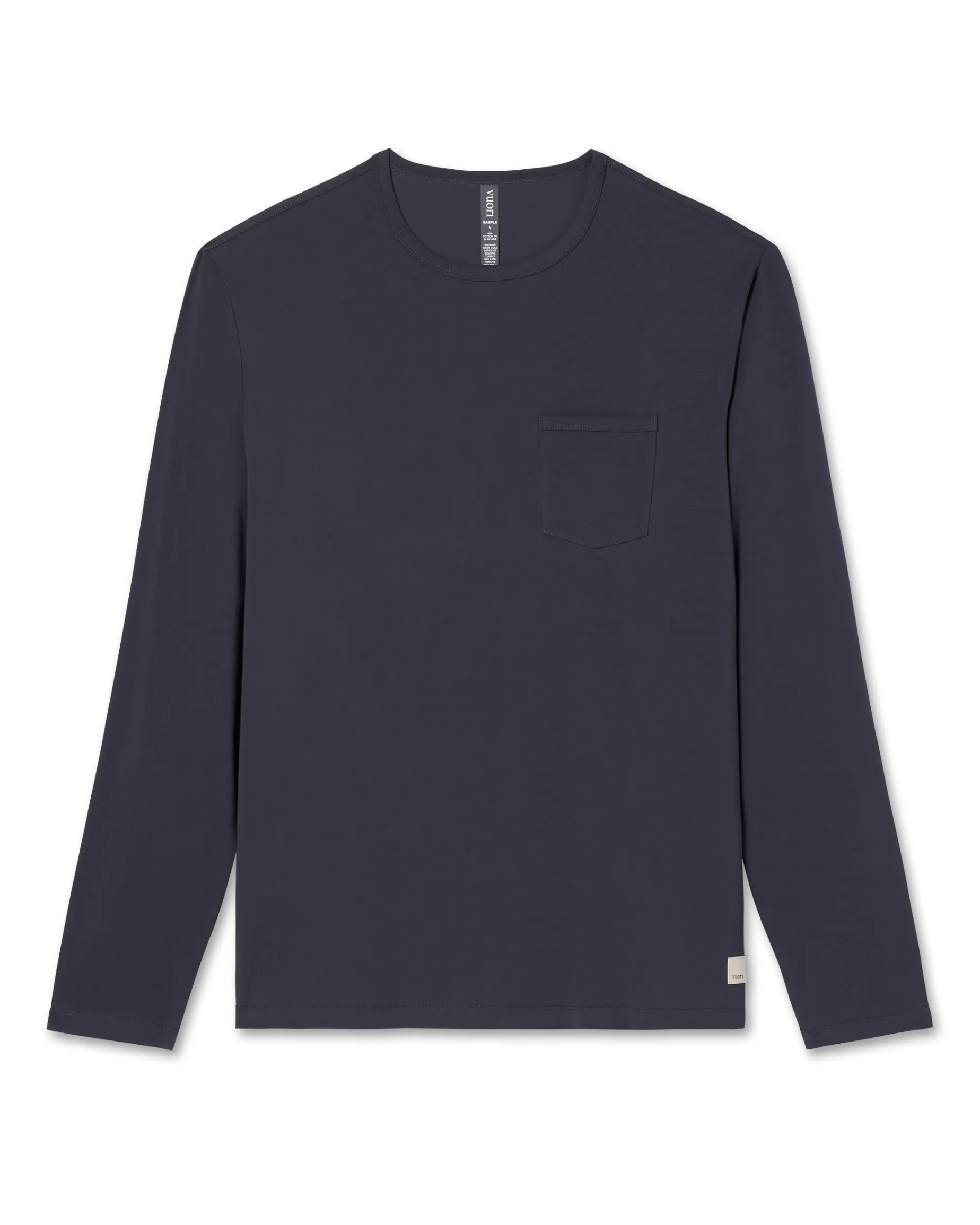 Vuori Long Sleeve Men's Feather Tee Navy Cheap