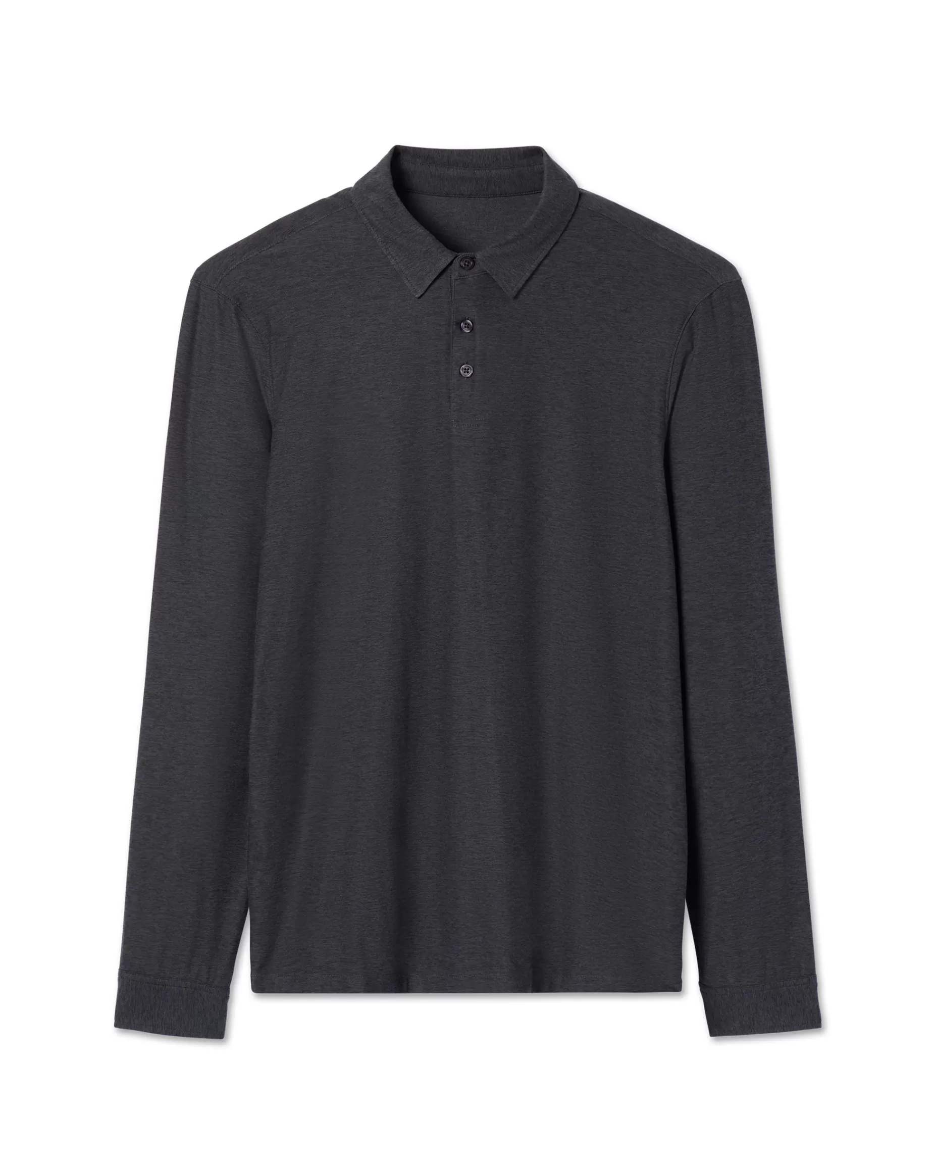 Vuori Long Sleeve Strato Tech Polo CharcoalHeather Online