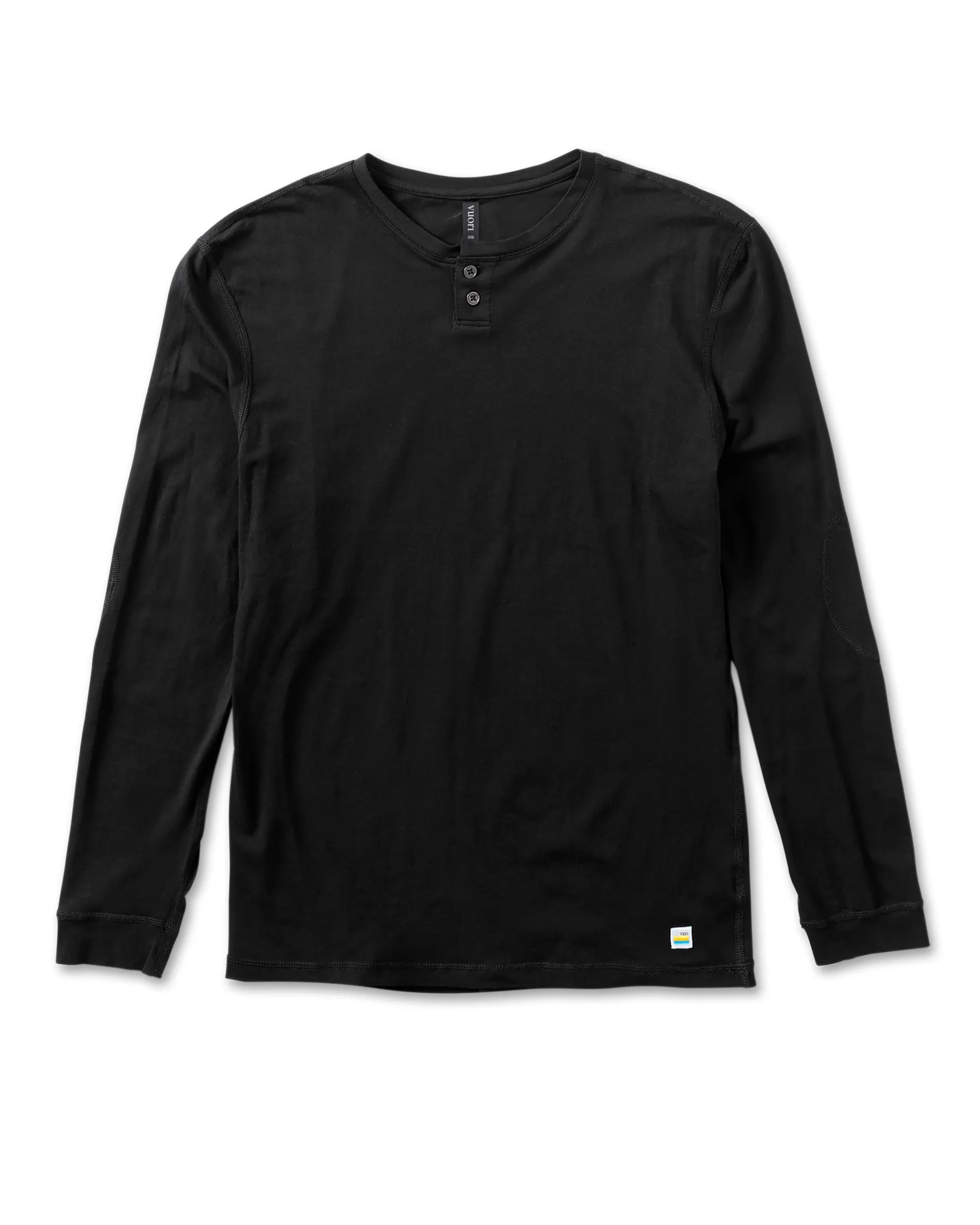 Vuori Long-Sleeve Ever Henley Black Discount