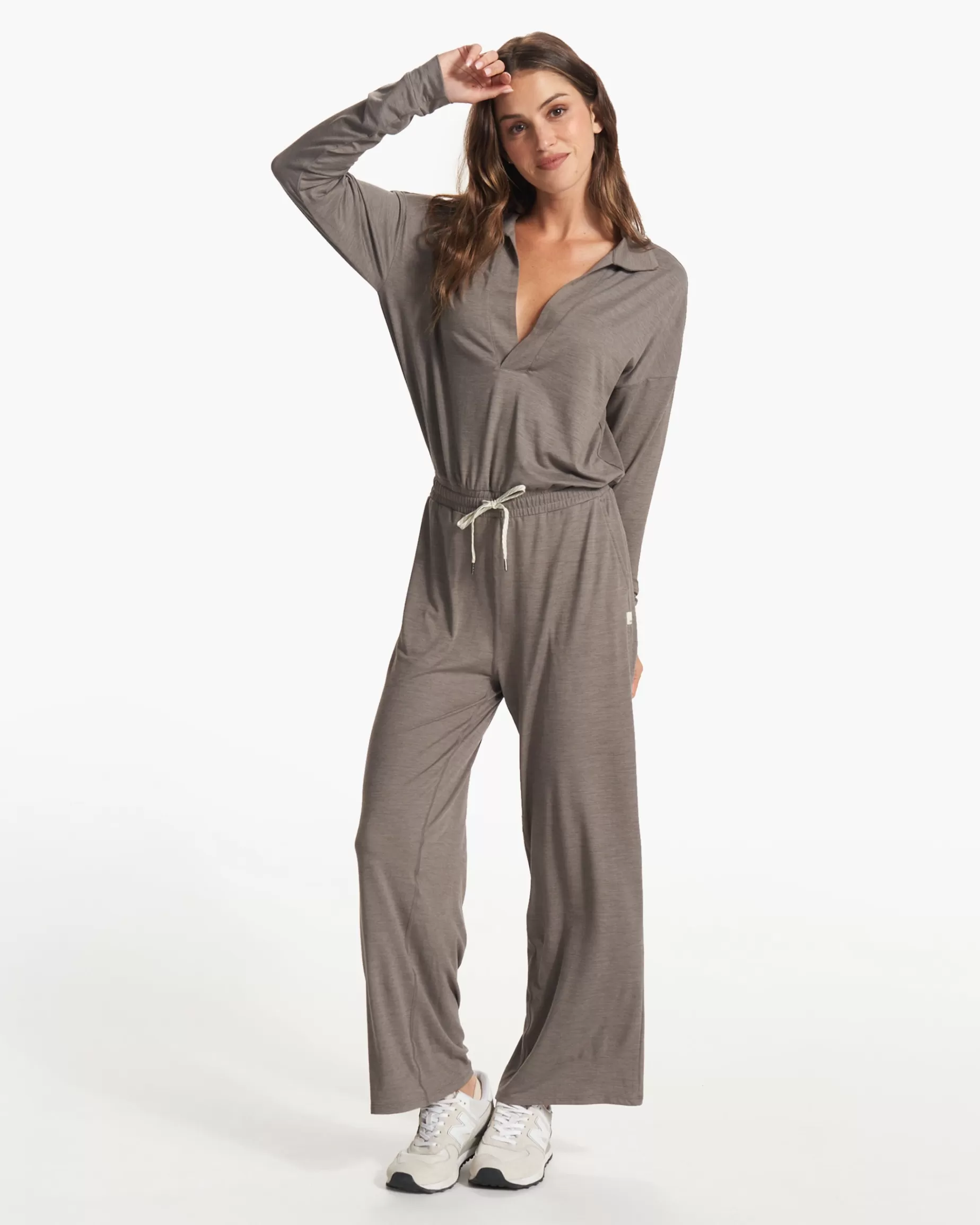 Vuori Lux Intentions Jumpsuit SmokeHeather Cheap