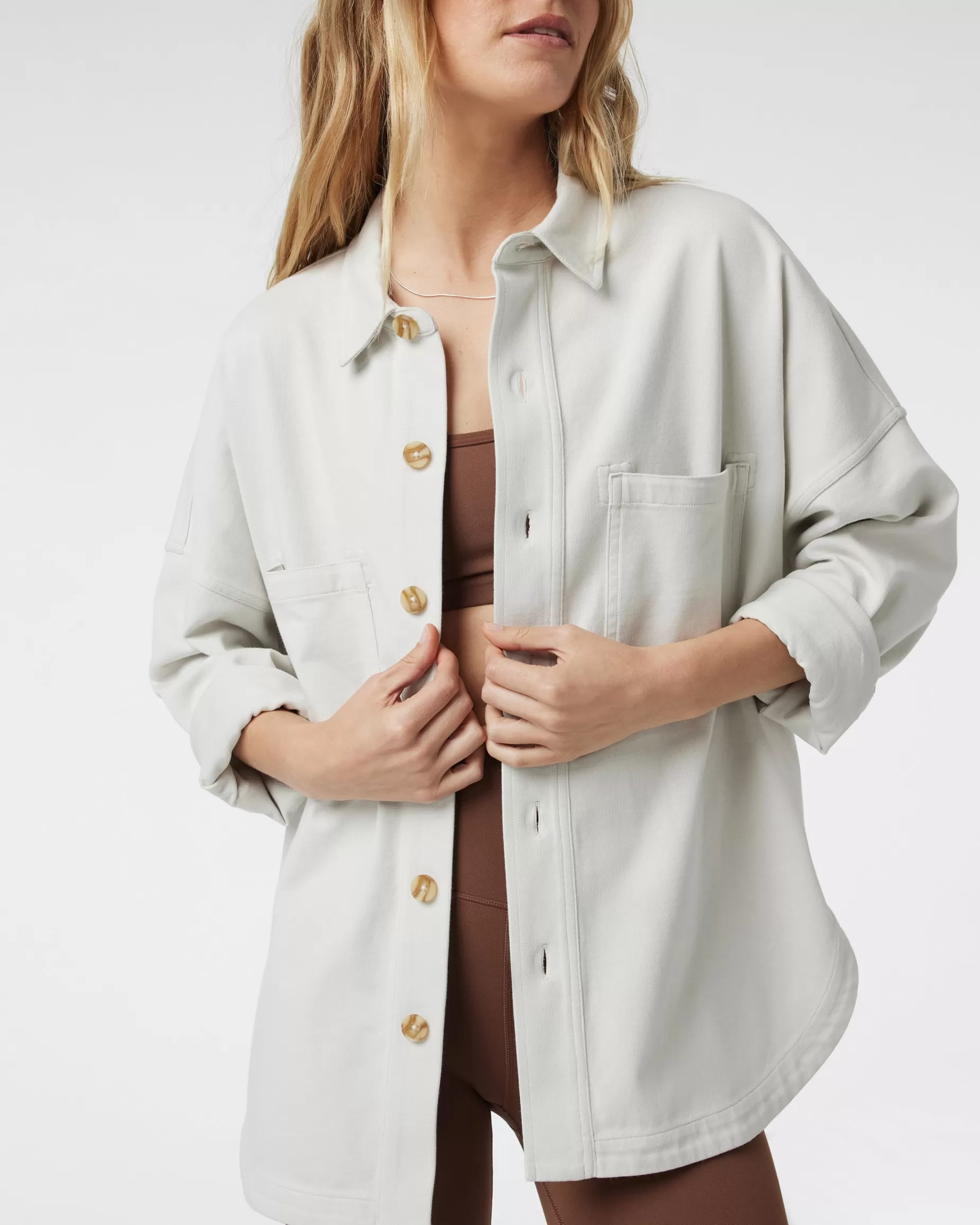 Vuori Mackenzie Shirt Jacket Salt Cheap