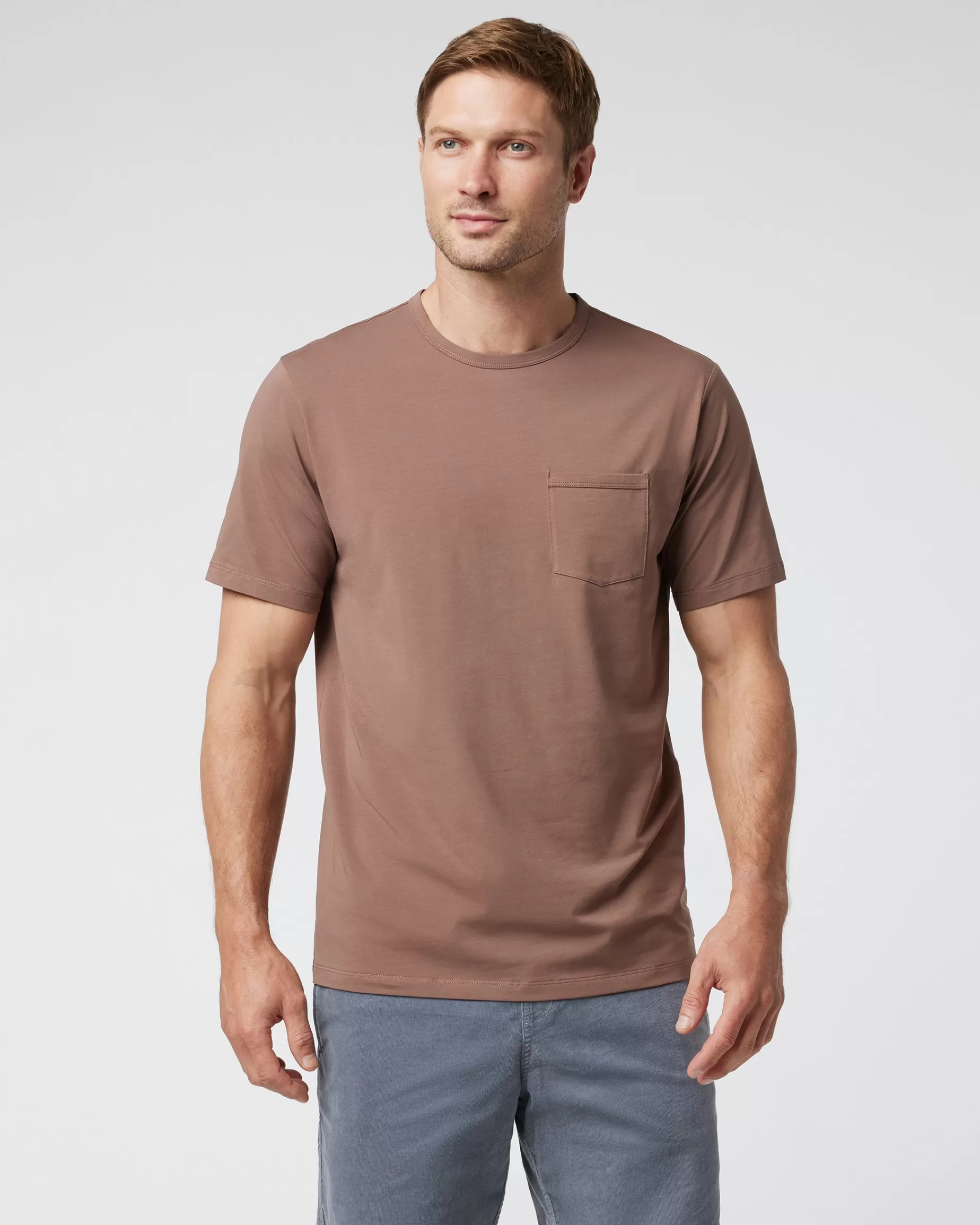 Vuori Men's Feather Pocket Tee Clove Shop