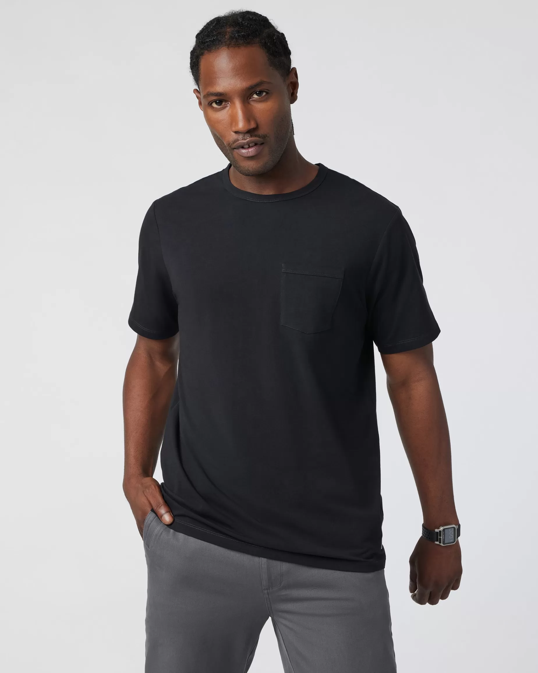 Vuori Men's Feather Pocket Tee Black Cheap