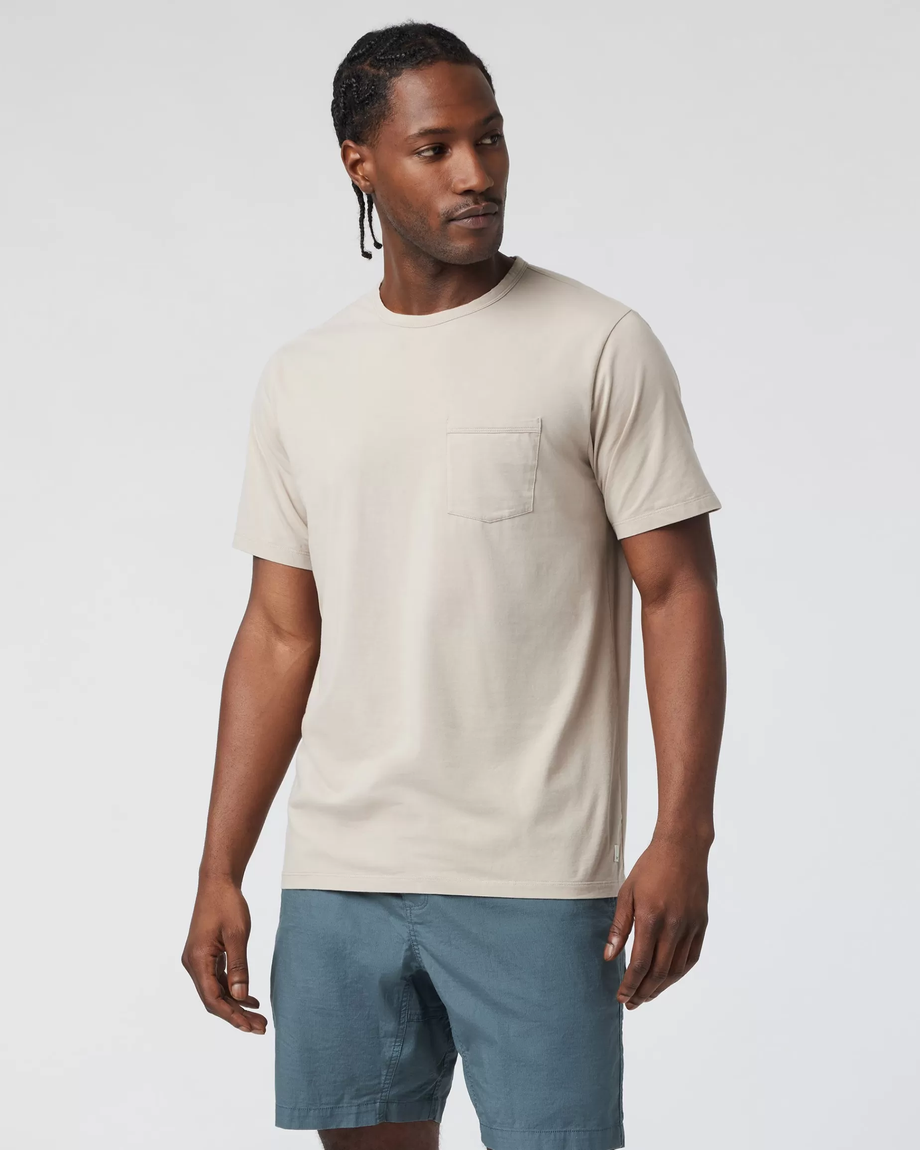 Vuori Men's Feather Pocket Tee Toast Outlet