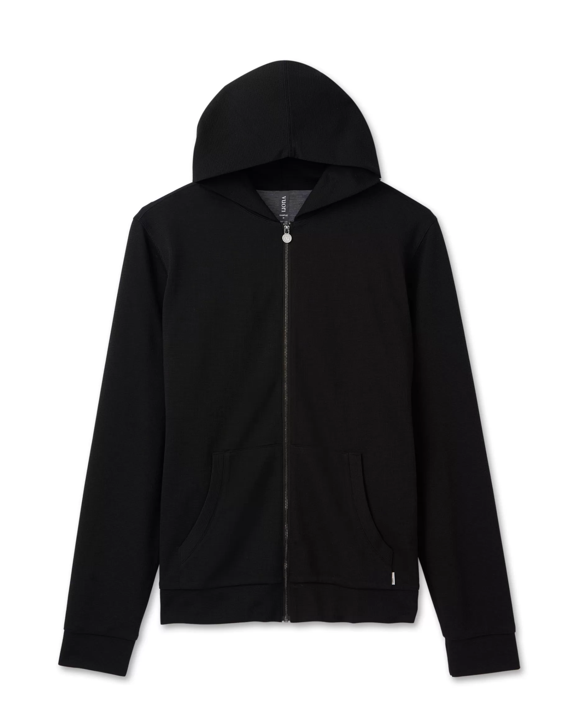 Vuori Performance Waffle Zip Hoodie 2.0 Black Best