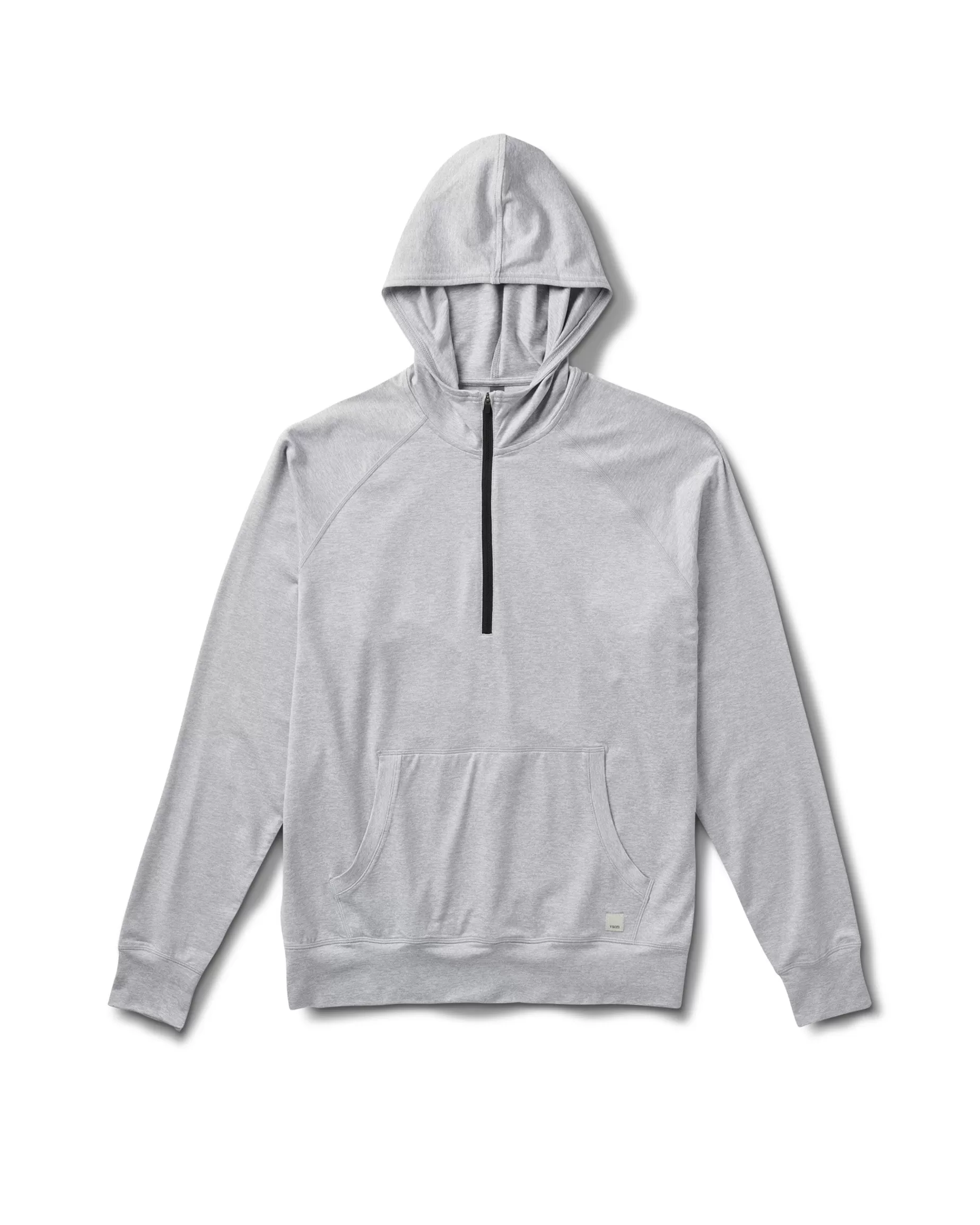 Vuori Ponto Performance Half Zip Hoodie PlatinumHeather Fashion