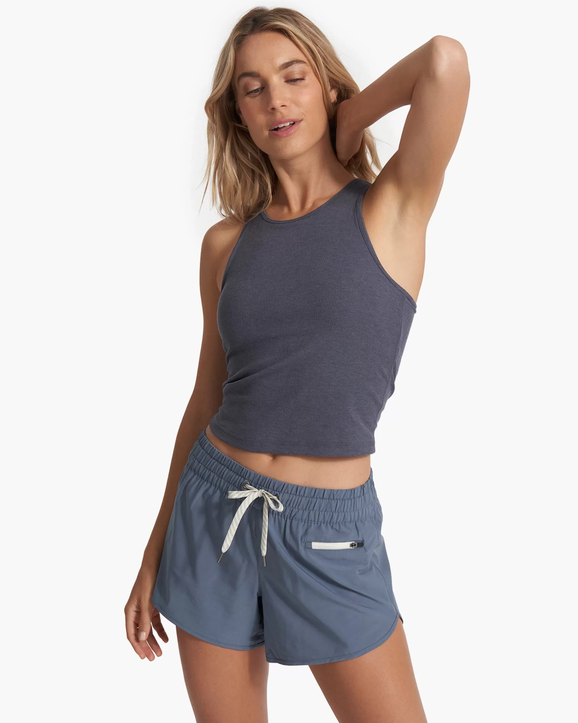 Vuori Pose Plyo Tank AzureHeather Hot