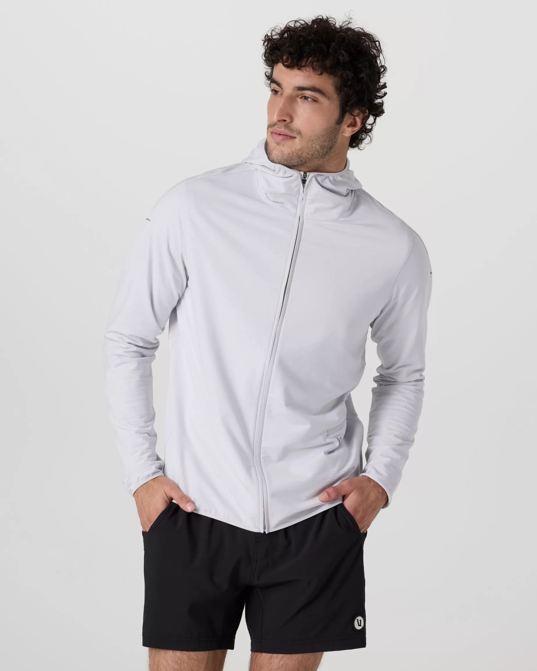 Vuori Powergrid Full Zip Jacket FrostGrey Hot